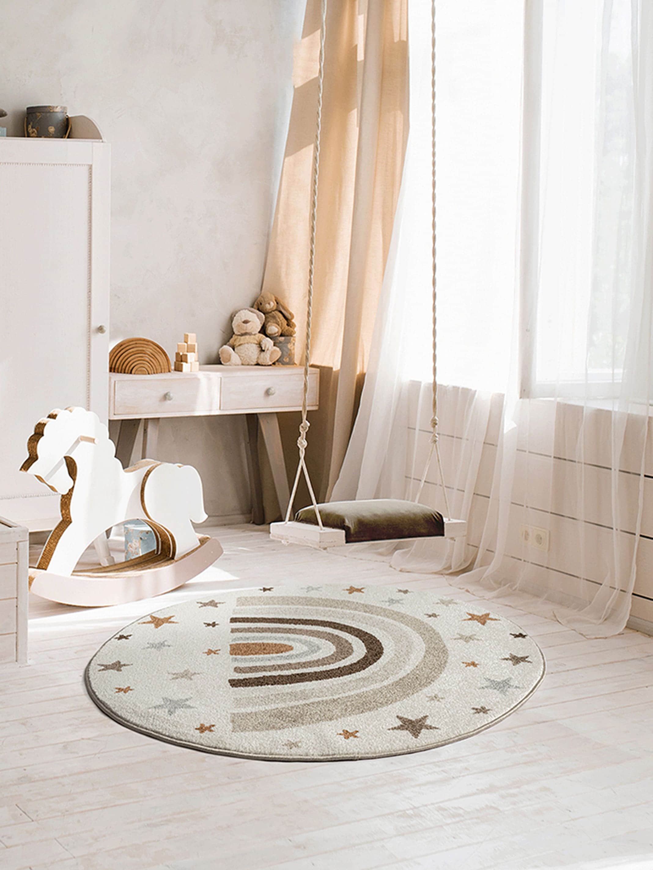 the carpet Teppich "Beat Kids" rund 9 mm Höhe Kids Kinderzimmer Teppich strapazierfähig und pflegleicht