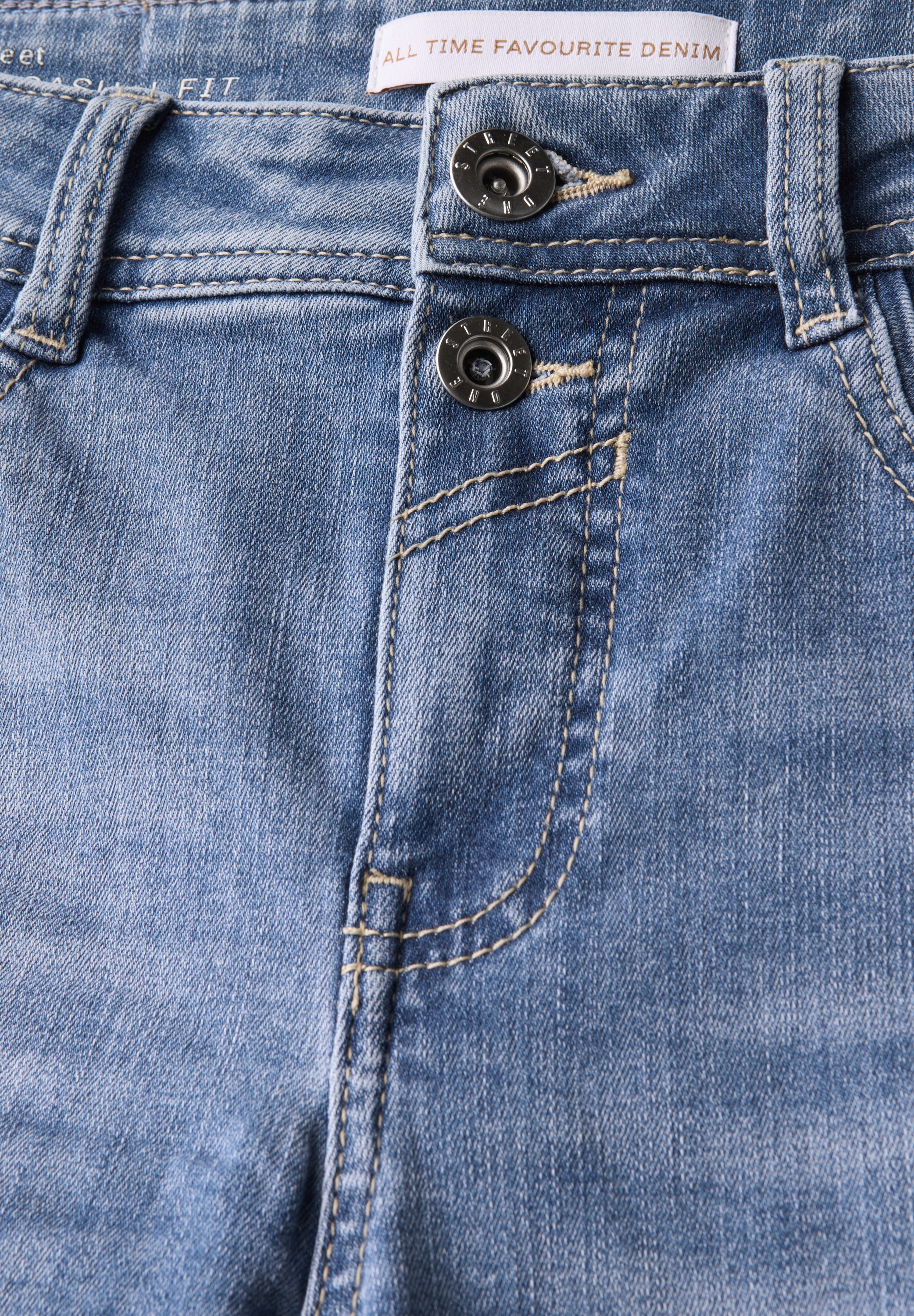 STREET ONE Comfort-fit-Jeans, Middle Waist