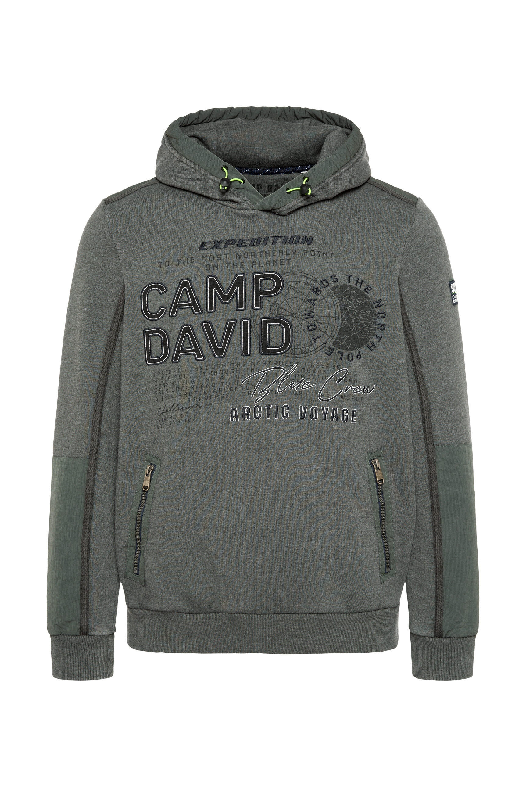 CAMP DAVID Kapuzensweatshirt, mit Reißverschluss-Taschen