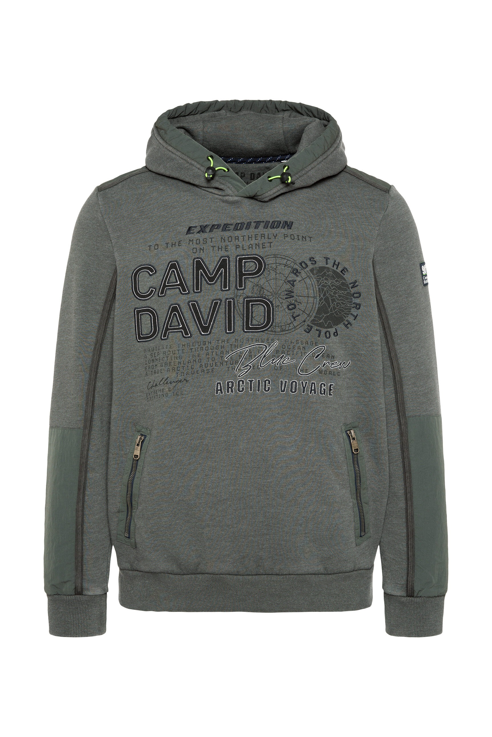 CAMP DAVID Kapuzensweatshirt, mit Reißverschluss-Taschen günstig online kaufen