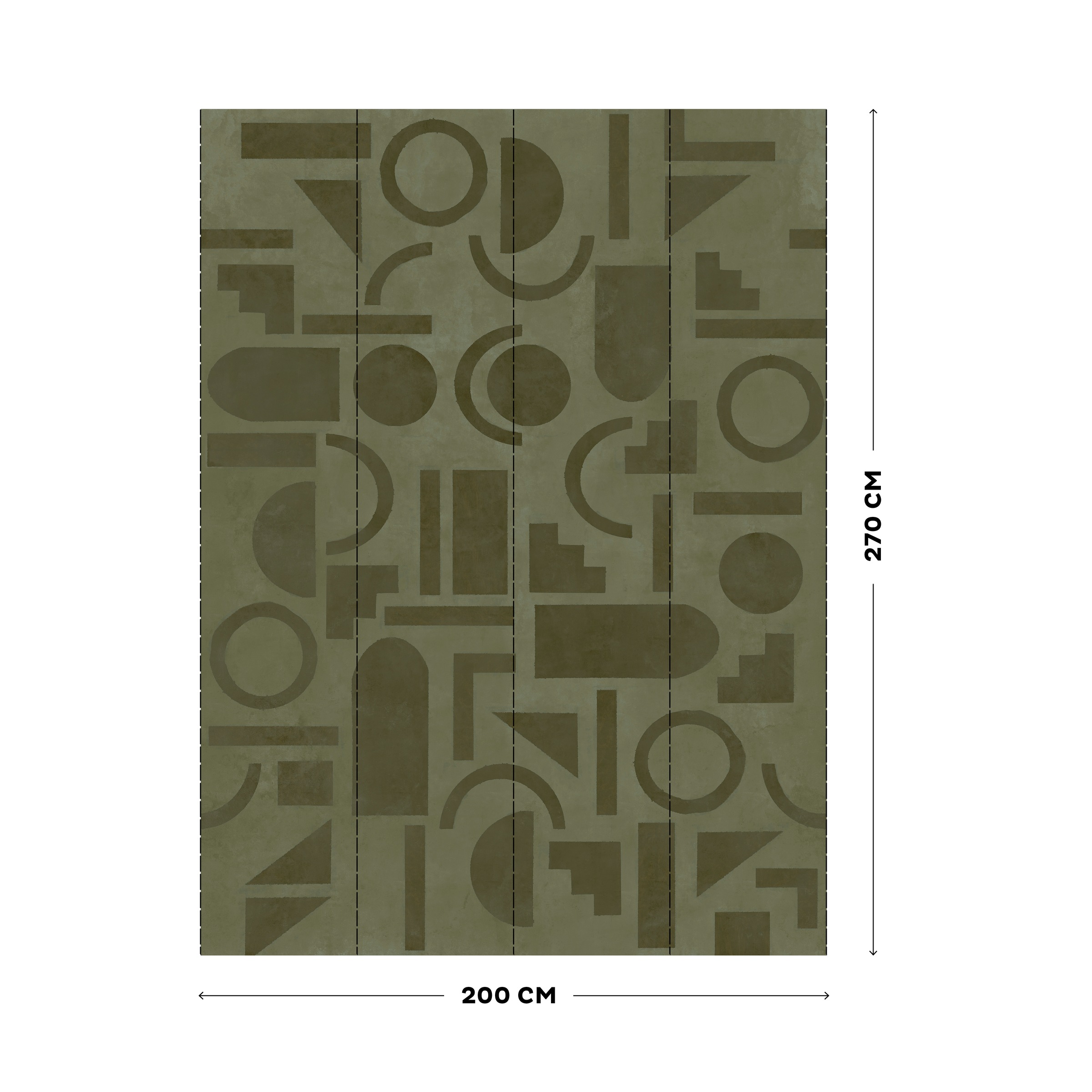LOOKS by Wolfgang Joop Fototapete »Geo Green«, 3D-Optik, 200x270cm