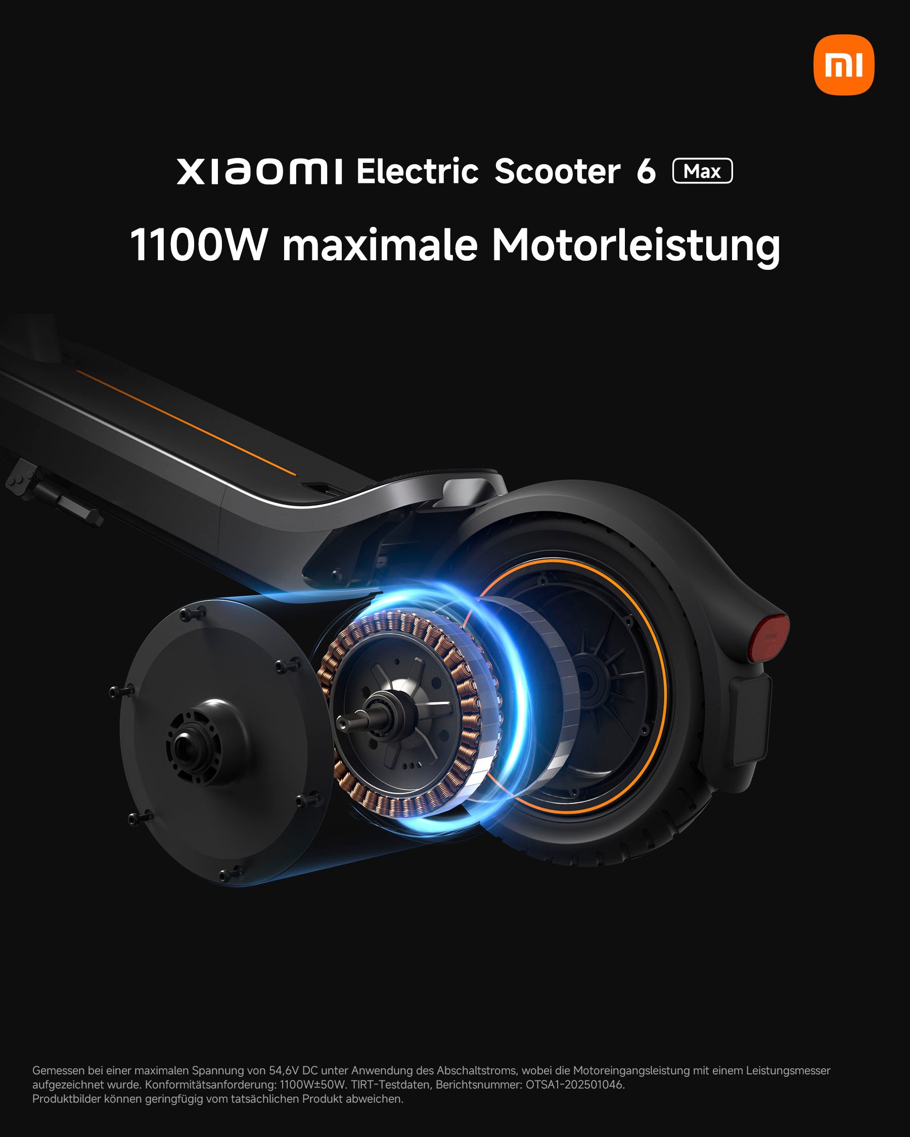Xiaomi E-Scooter »Electric Scooter 6 Max DE« 20 km/h 70 km