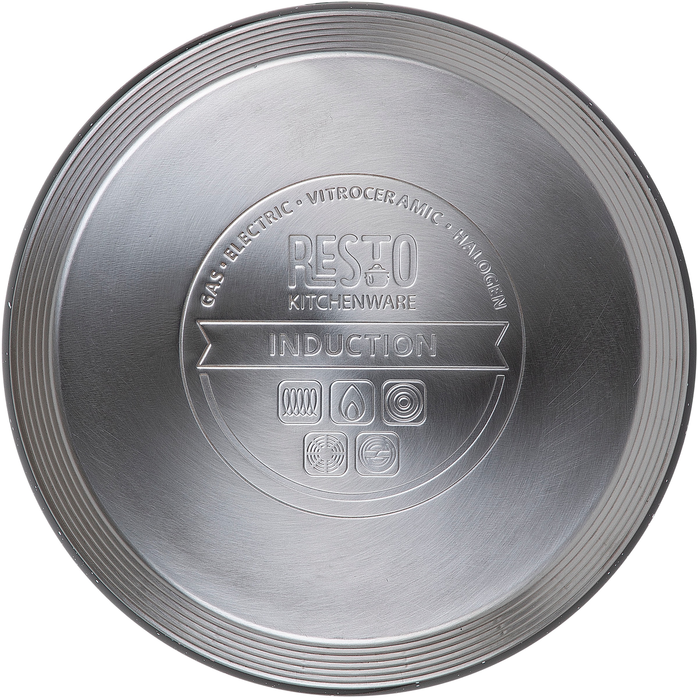 RESTO Kitchenware Wasserkessel »Lyra, Flötenkessel 2,7 l mit wärmespeicherndem Boden im Geschenkkarton«, Edelstahl, (1 tlg.), mit ergonomischem, wärmeableitenden Bakelit-Griff