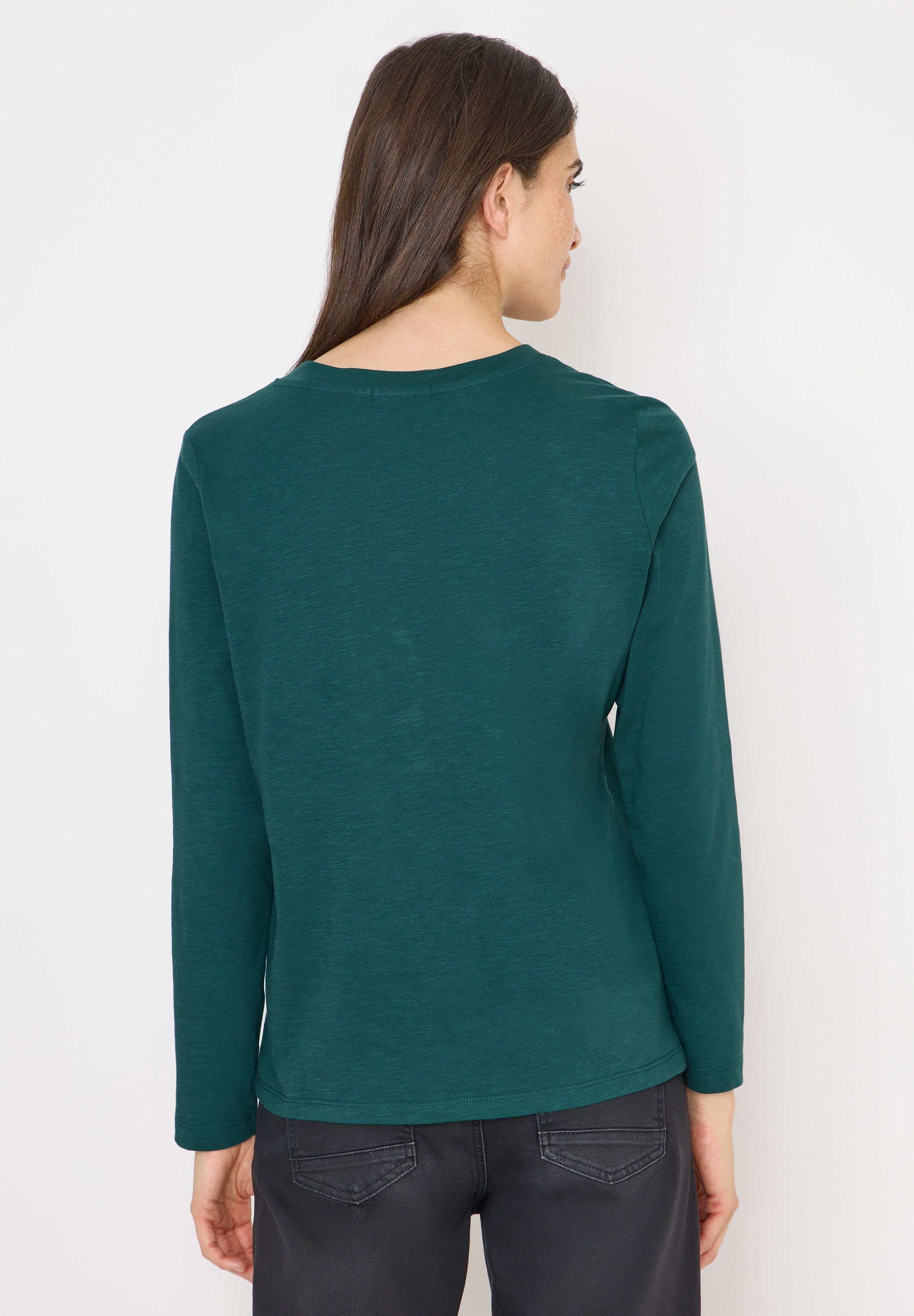 Cecil Langarmshirt aus reiner Baumwolle günstig online kaufen