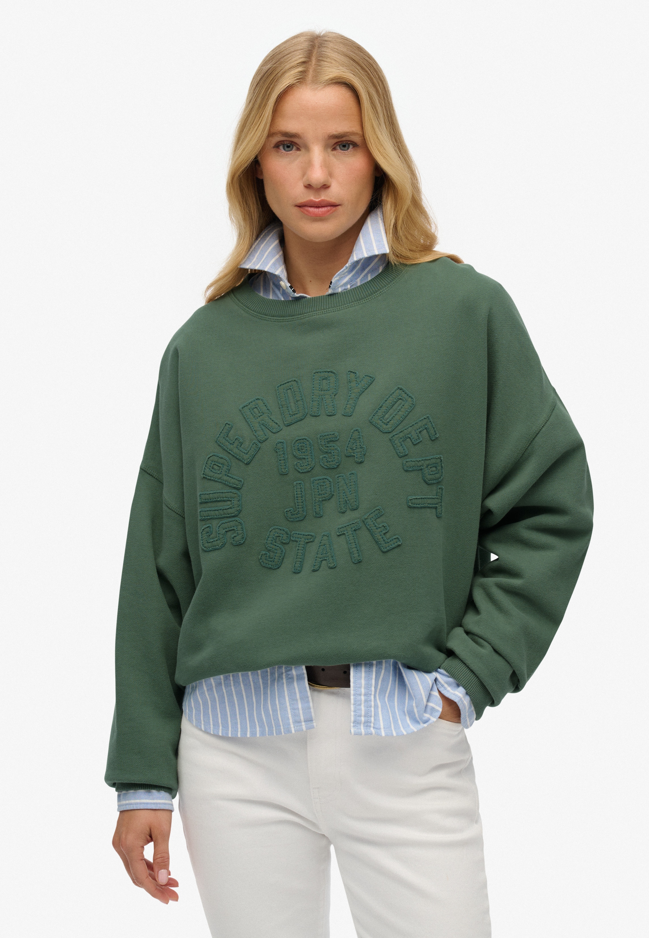 Superdry Sweatshirt "ATHLETIC TONAL APPLIQUE CREW" günstig online kaufen