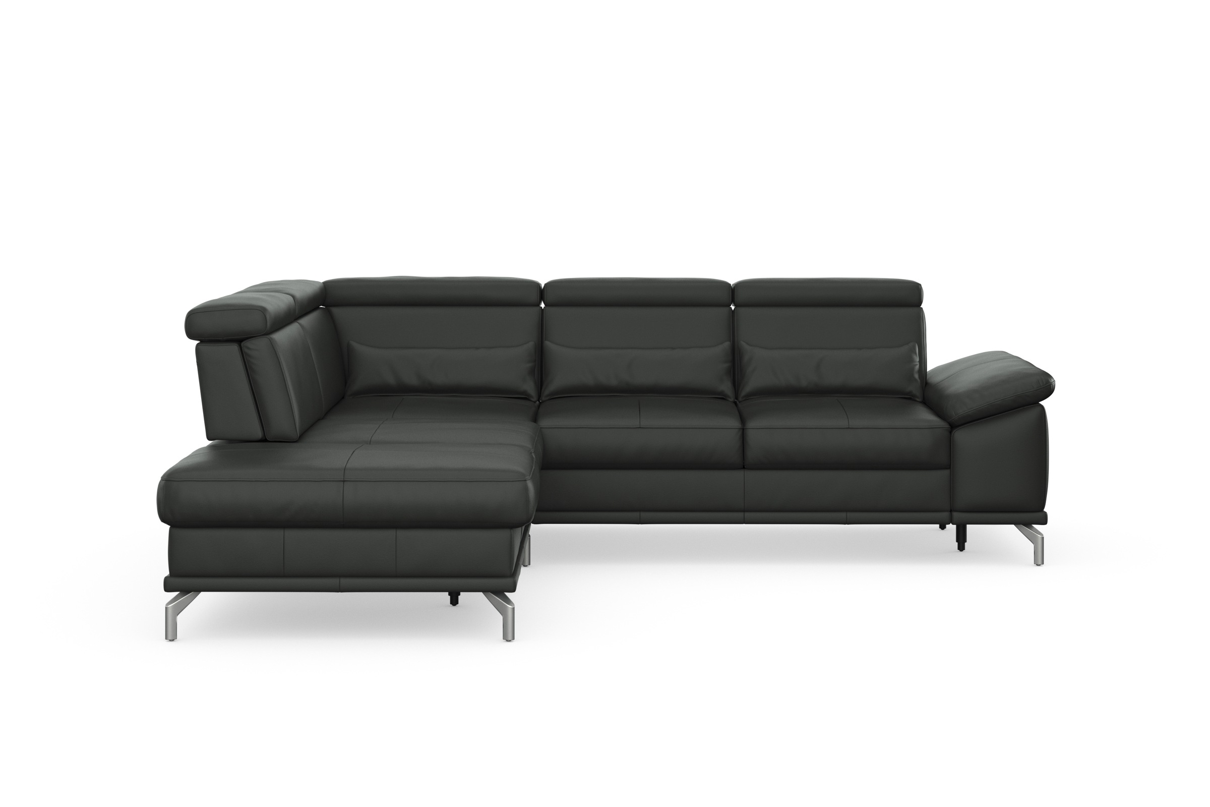 sit&more Ecksofa "Cabrio L-Form, B: 274 cm, mit Sitztiefen-, Arm- & Kopftei günstig online kaufen
