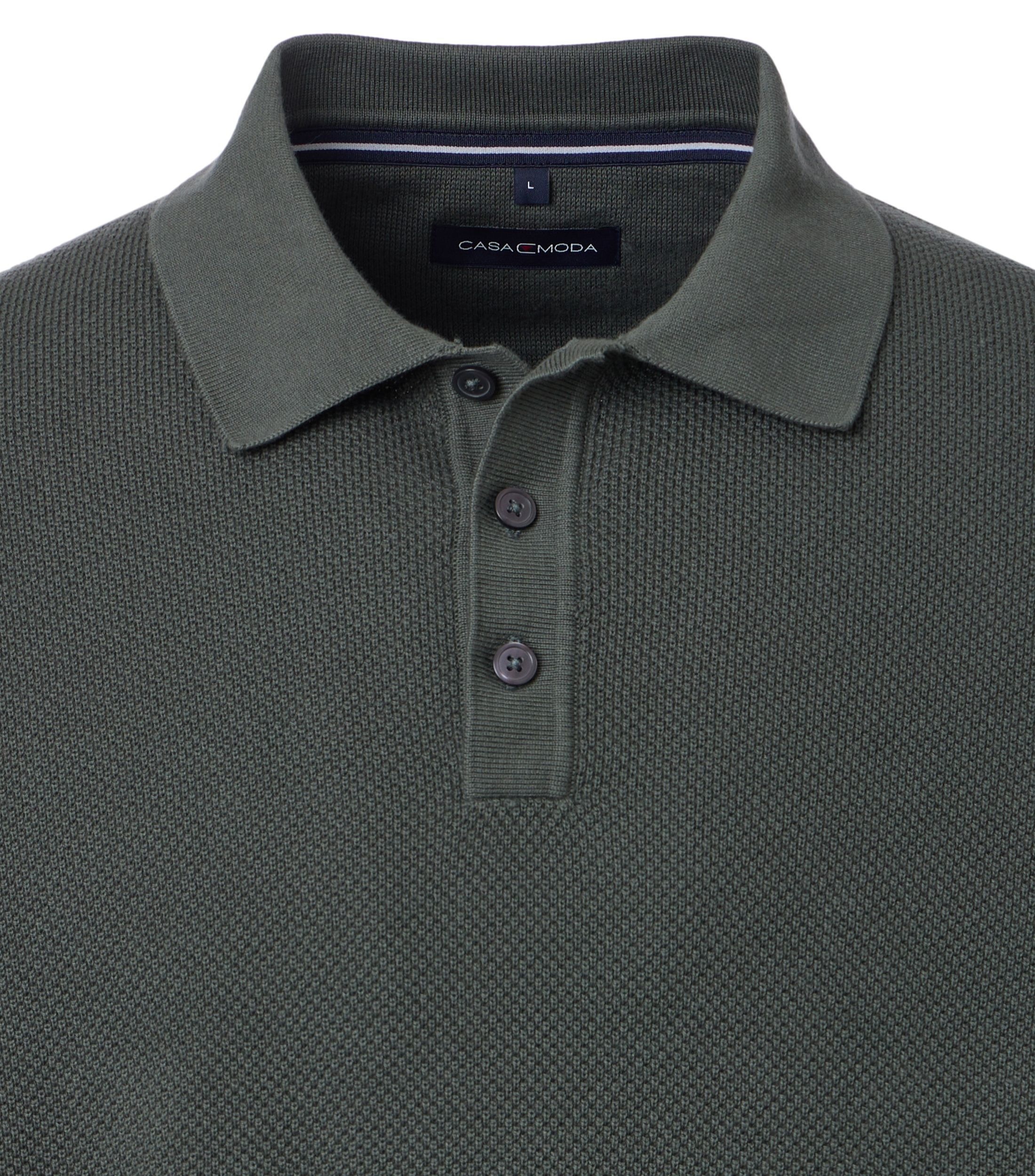 CASAMODA Langarm-Poloshirt »CASAMODA Polo-Shirt Langarm uni«