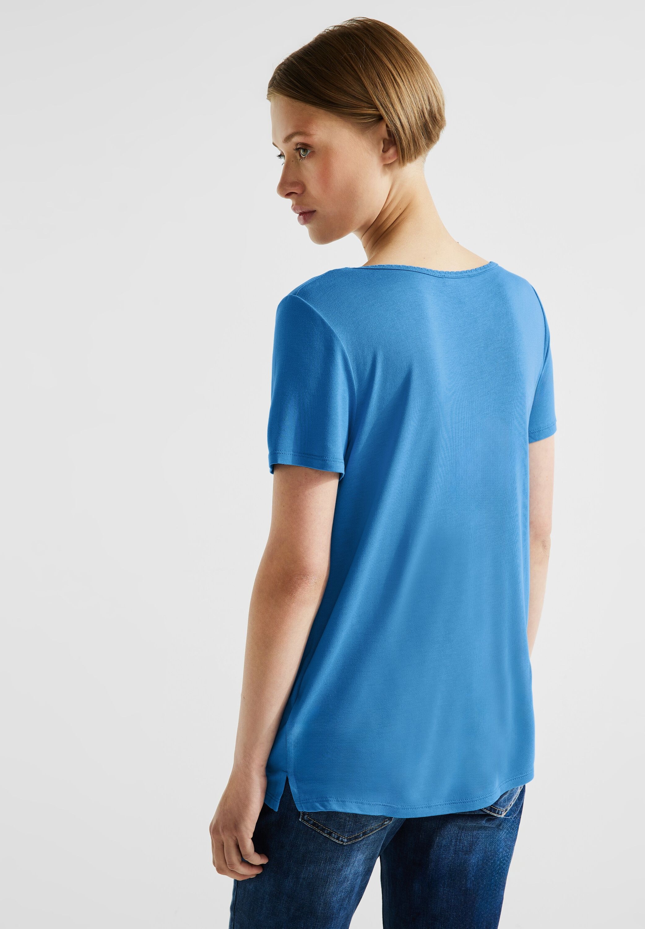 | online BAUR T-Shirt, Unifarbe STREET ONE kaufen in
