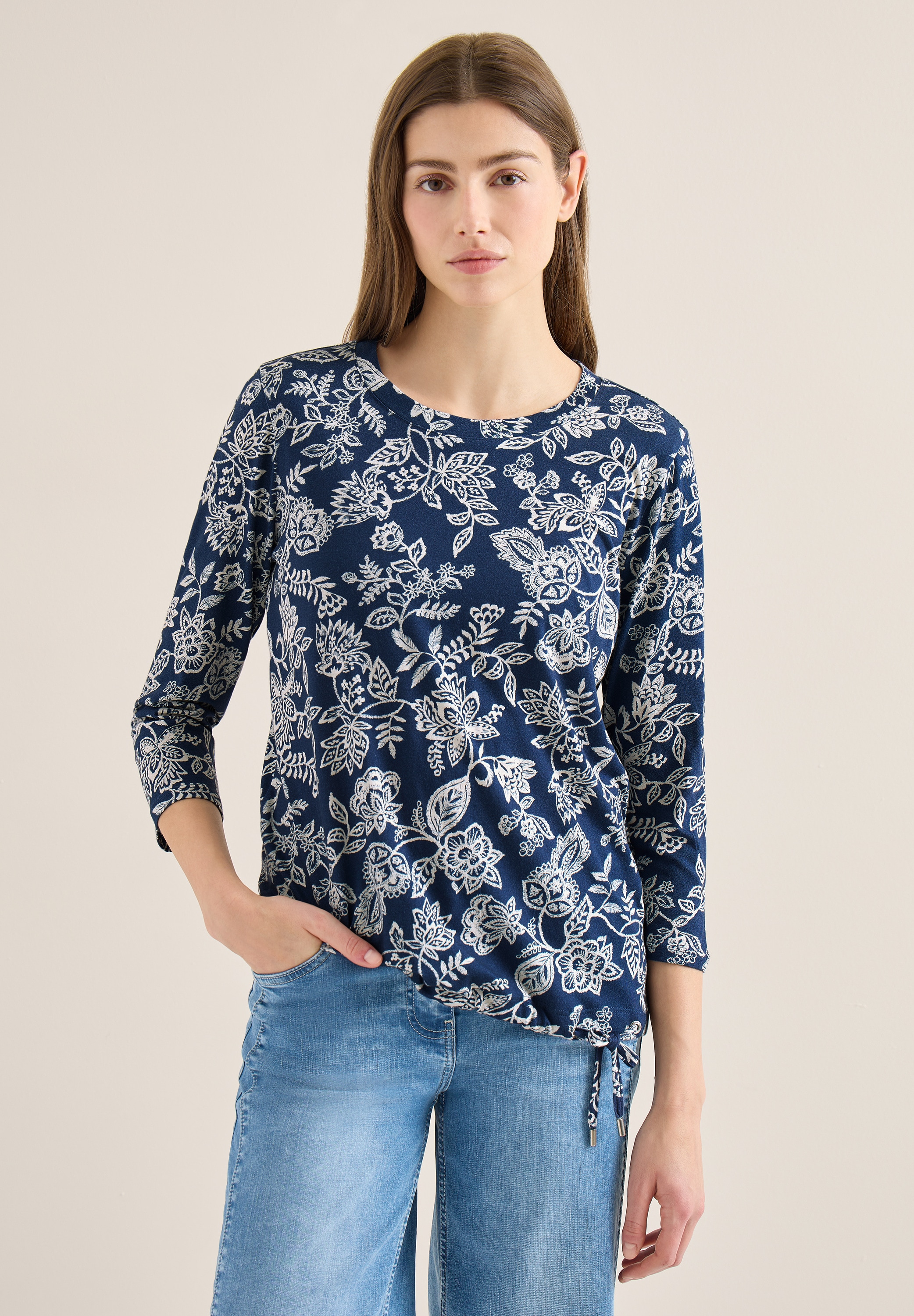 Cecil Langarmshirt im soften Baumwoll-Mix günstig online kaufen