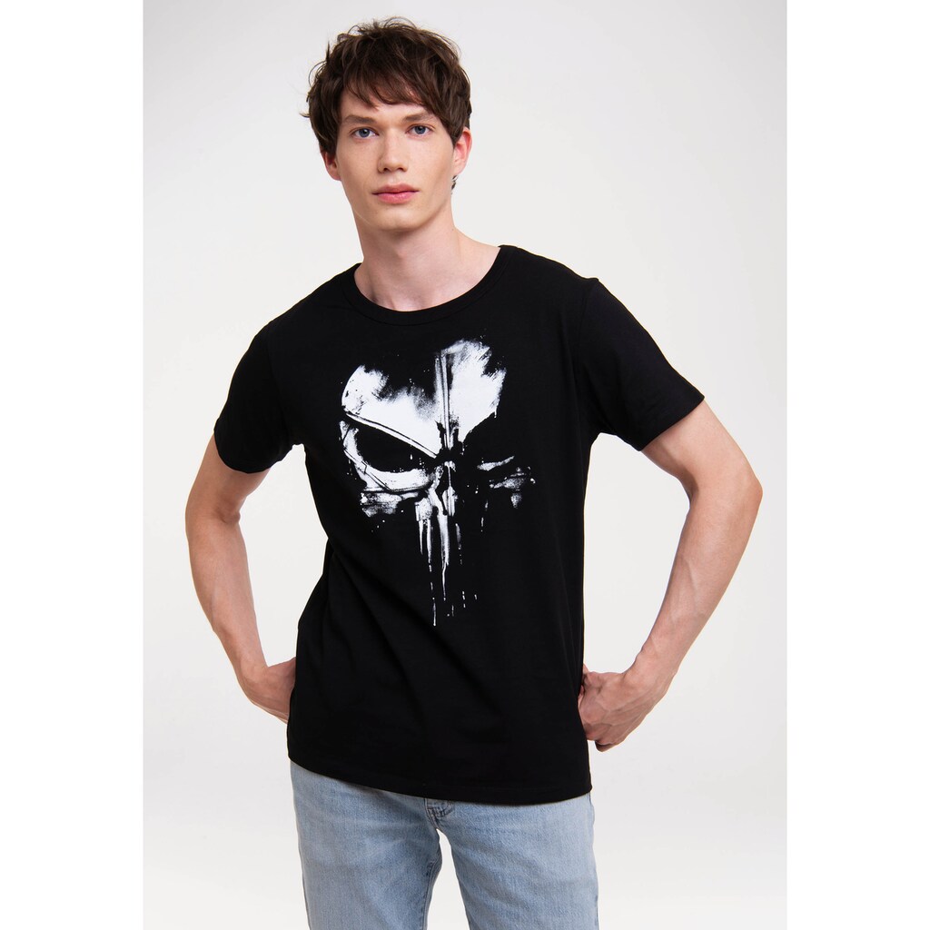 LOGOSHIRT T-Shirt »Marvel - Punisher Techno Skull«