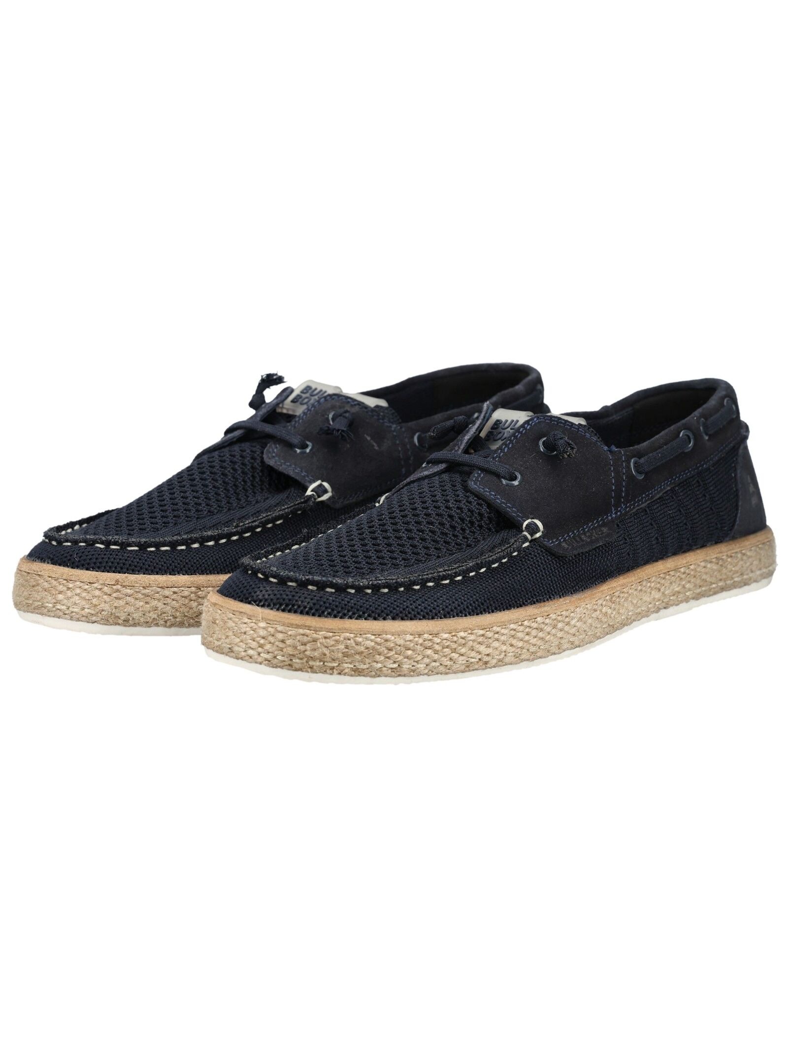 Bullboxer Slipper Leather/Textile Navy 43 3