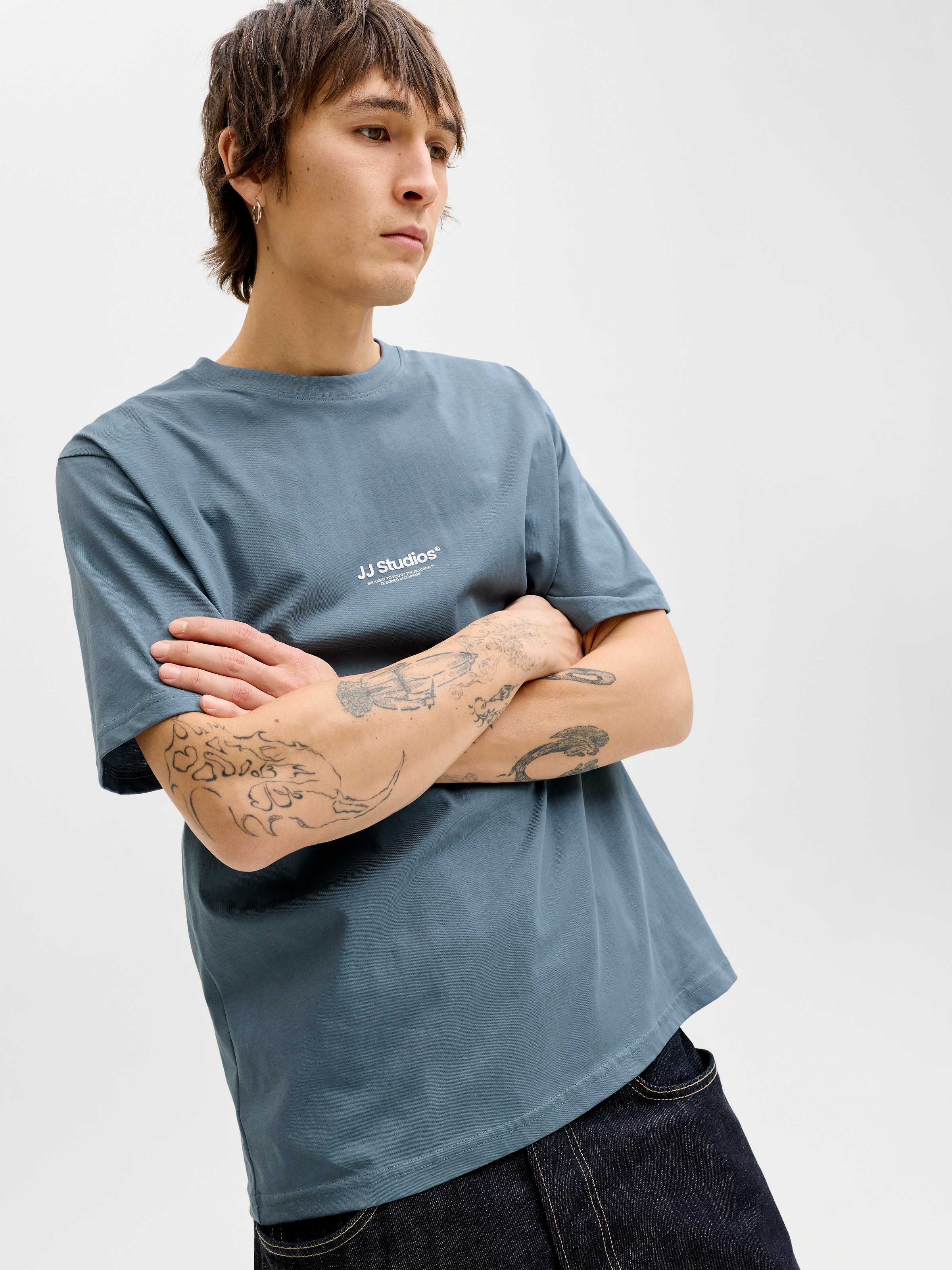 Jack & Jones T-Shirt "JJESOHO TEE SS CREW NECK NOOS" mit stylischen Print günstig online kaufen