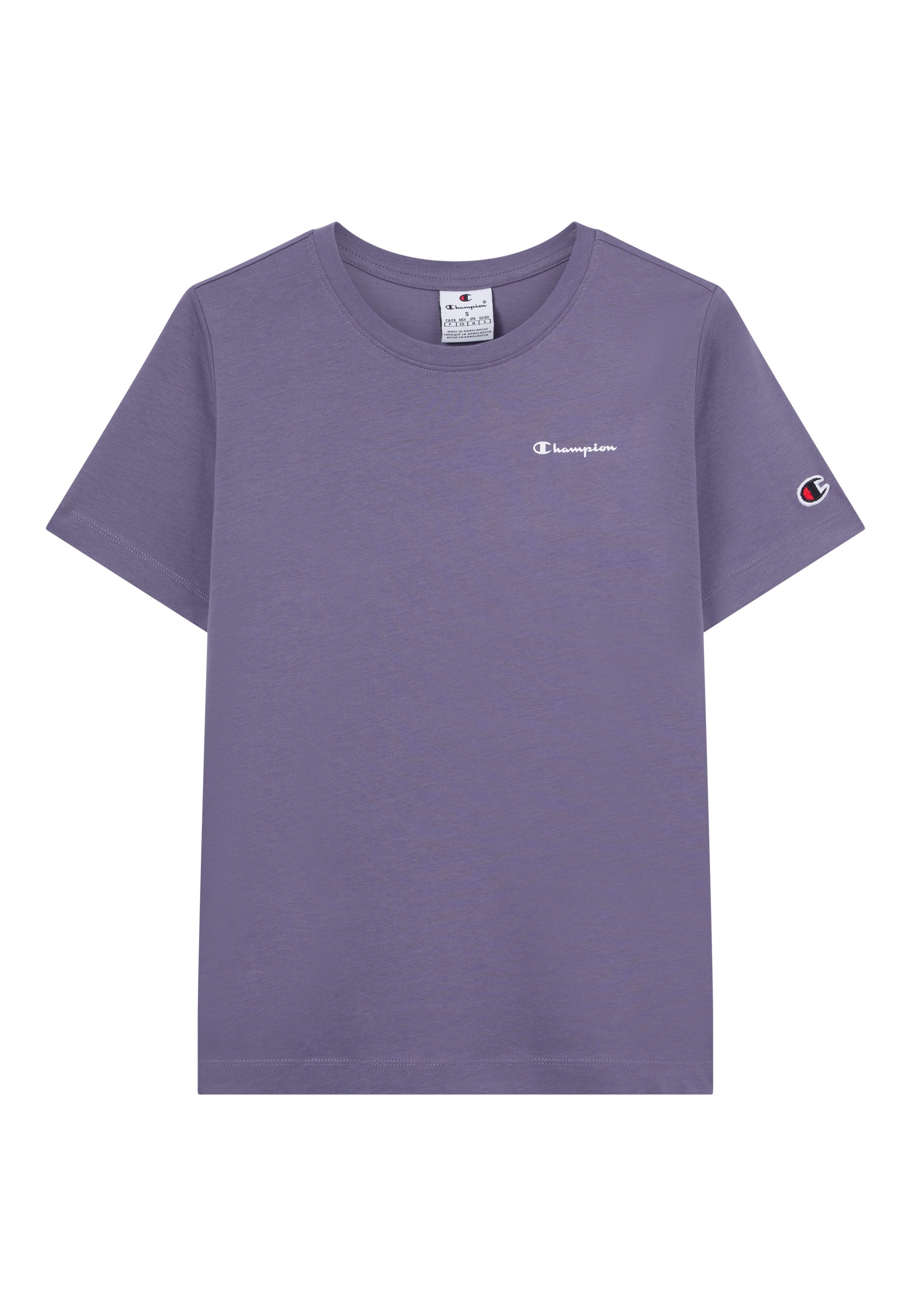 Champion T-Shirt mit Rundhalsausschnitt, Kurzarm, sportlicher Stil, aus Baumwolle