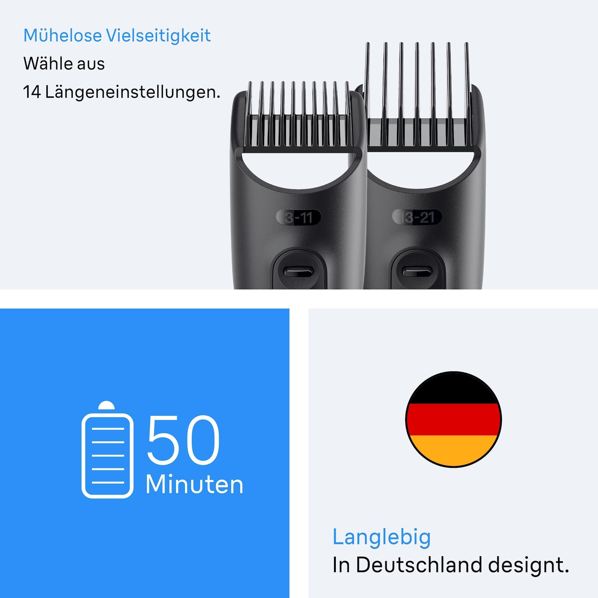 Braun Haarschneider »All-in-One Series 3, 8in1 Pflegeset«, ultrascharfe Klinge, 14 Längeneinstellungen, 50 Min Akkulaufzeit
