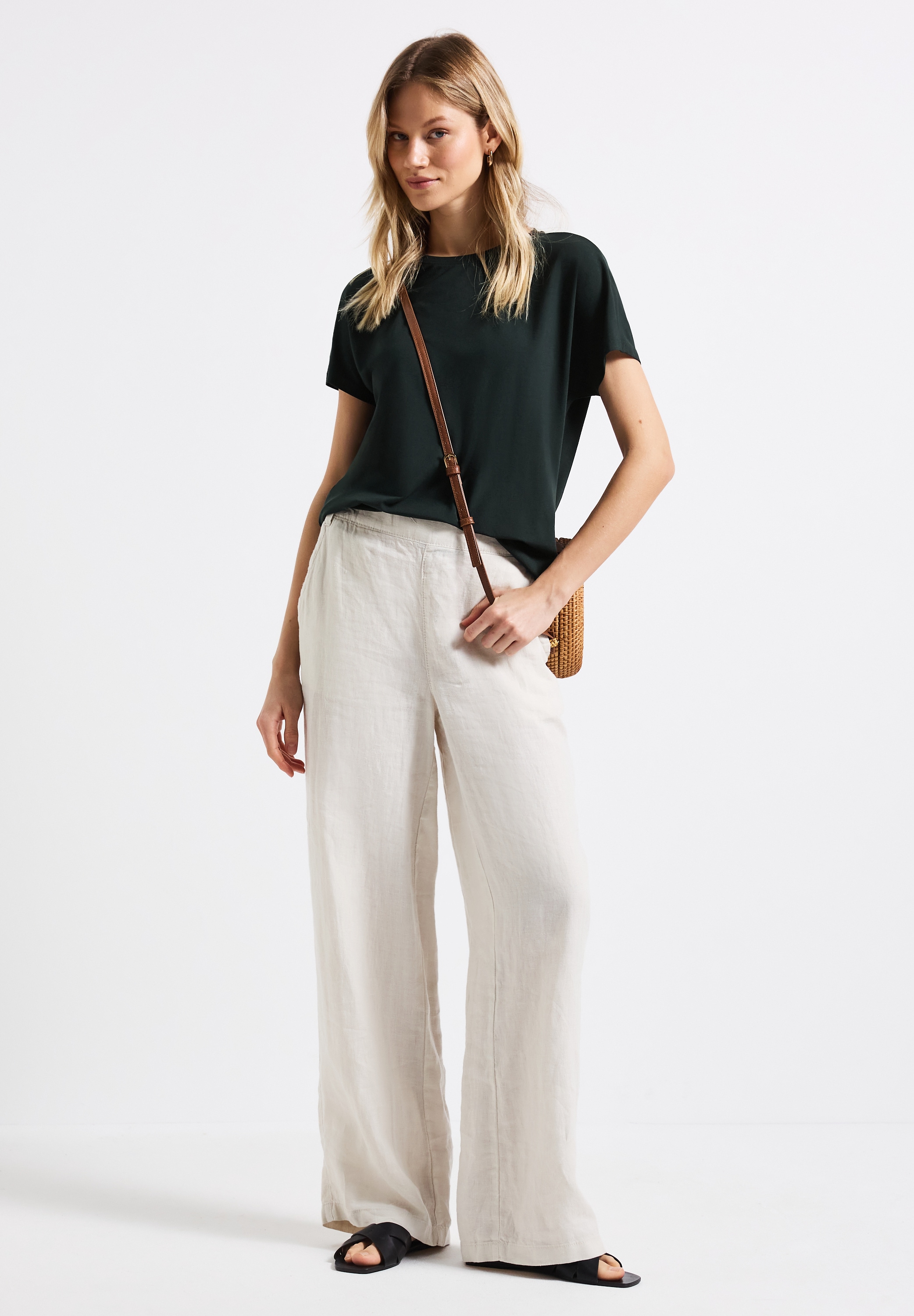 STREET ONE Shirttop »Style Crista«, mit hängenden Schultern