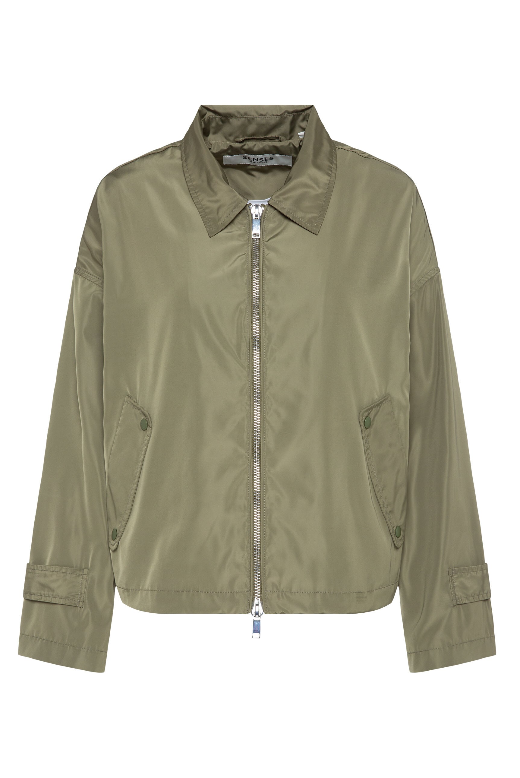 SENSES.THE LABEL Outdoorjacke, ohne Kapuze, mit verstellbarem Gummizug im Saum