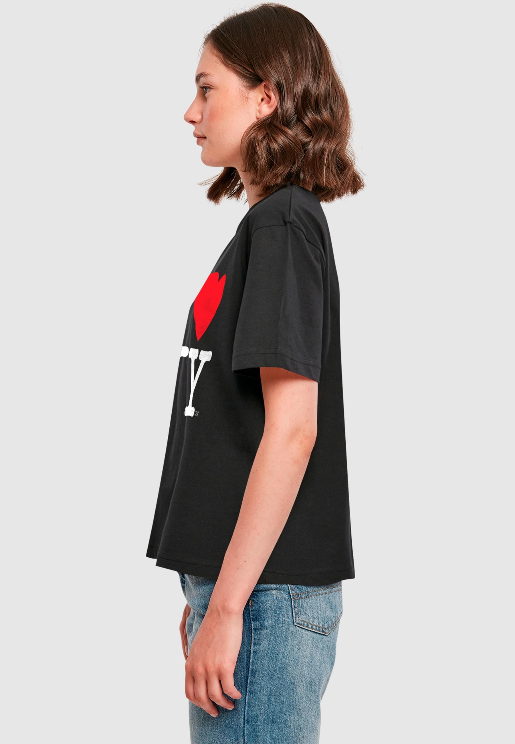 Merchcode T-Shirt »Merchcode Ladies I Love NY Tee«, (1 tlg.)