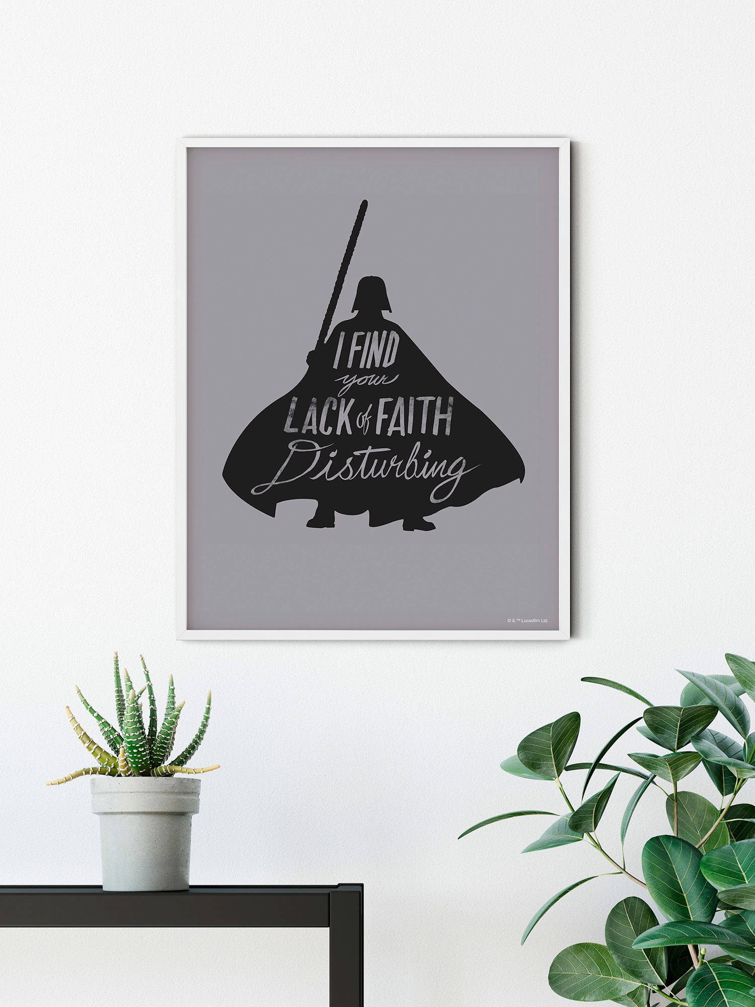 Komar Bild »Star Wars Silhouette Quotes Vader« Disney 1 Stk. tlg. Wandbild zur Dekoration im Kinderzimmer - ohne Rahmen