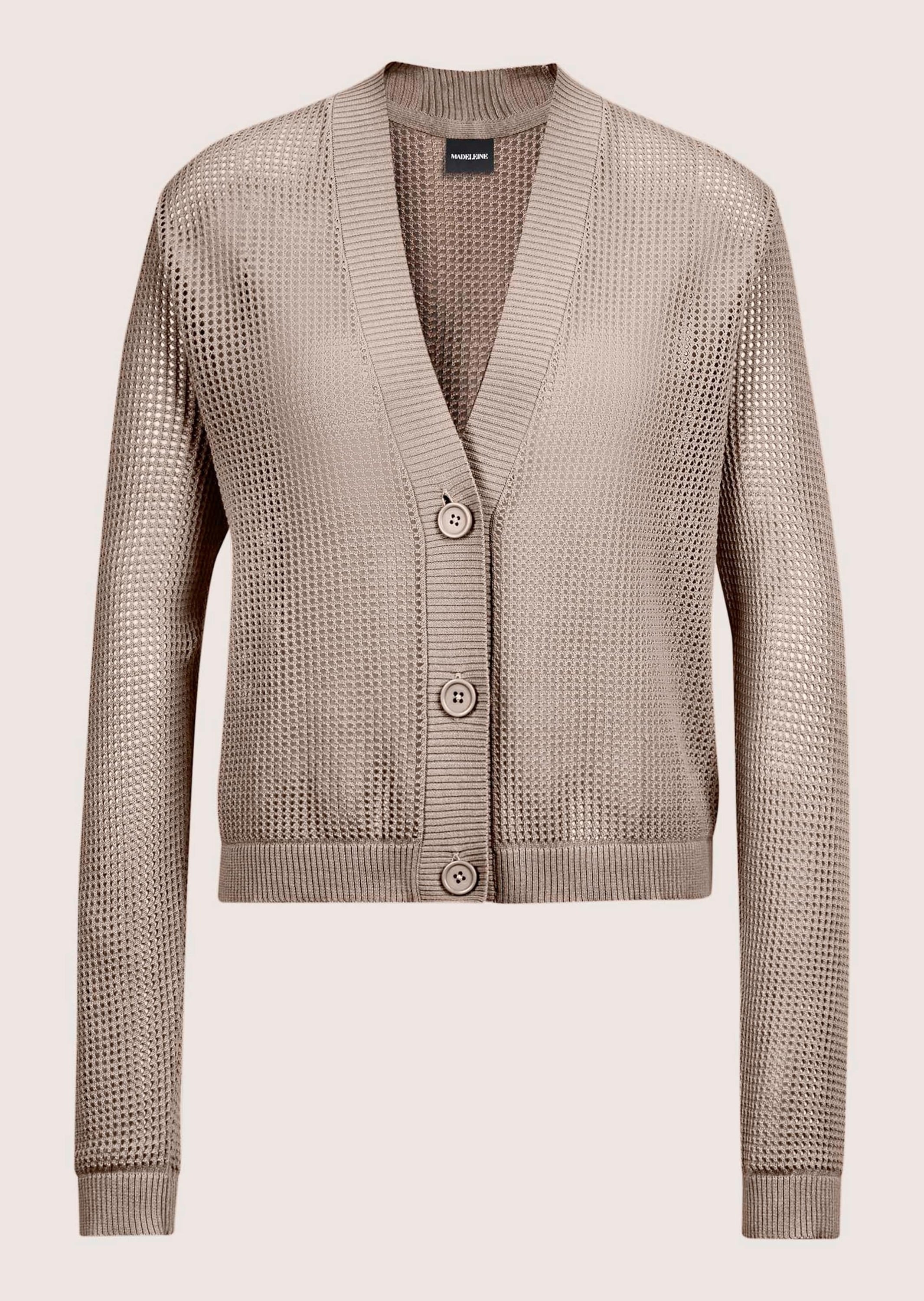 MADELEINE "Strickjacke Kurze Ajour-Strickjacke mit Knöpfen"