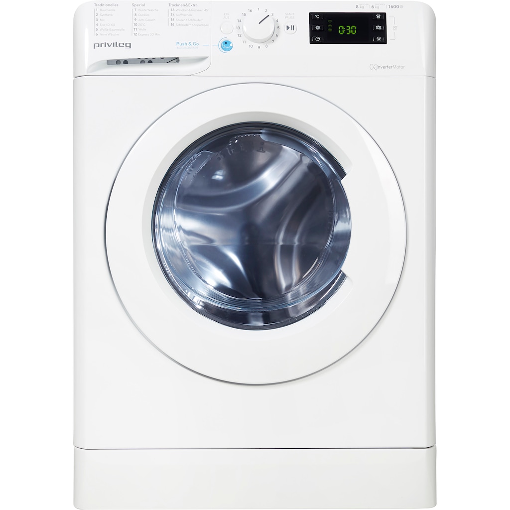 Privileg Waschtrockner »Family Edition PWWT X 86G6 DE N«, 50 Monate Herstellergarantie