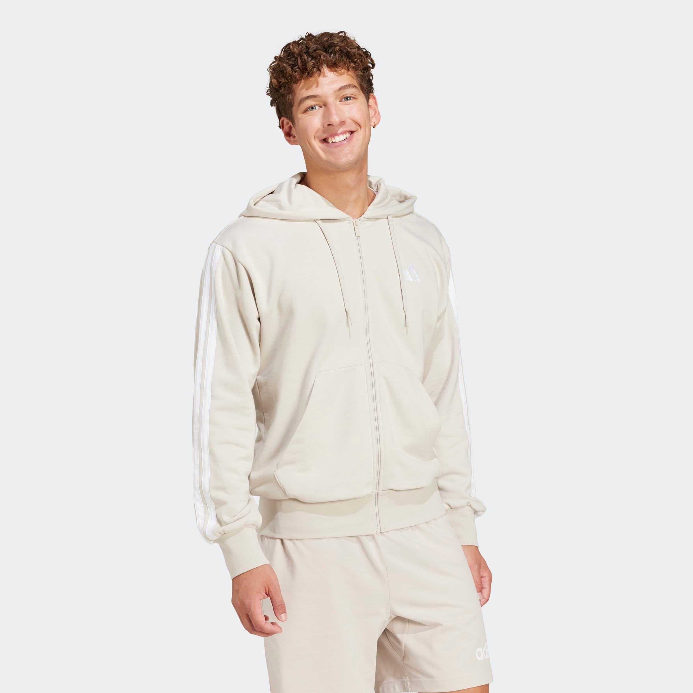adidas Sportswear Kapuzensweatshirt "ESSENTIALS 3-STREIFEN FRENCH TERRY" günstig online kaufen