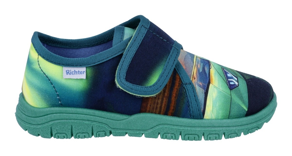 Richter Hausschuh »Mailo«  Klettschuh, Kindergartenschuh mit Größenschablone zum Download