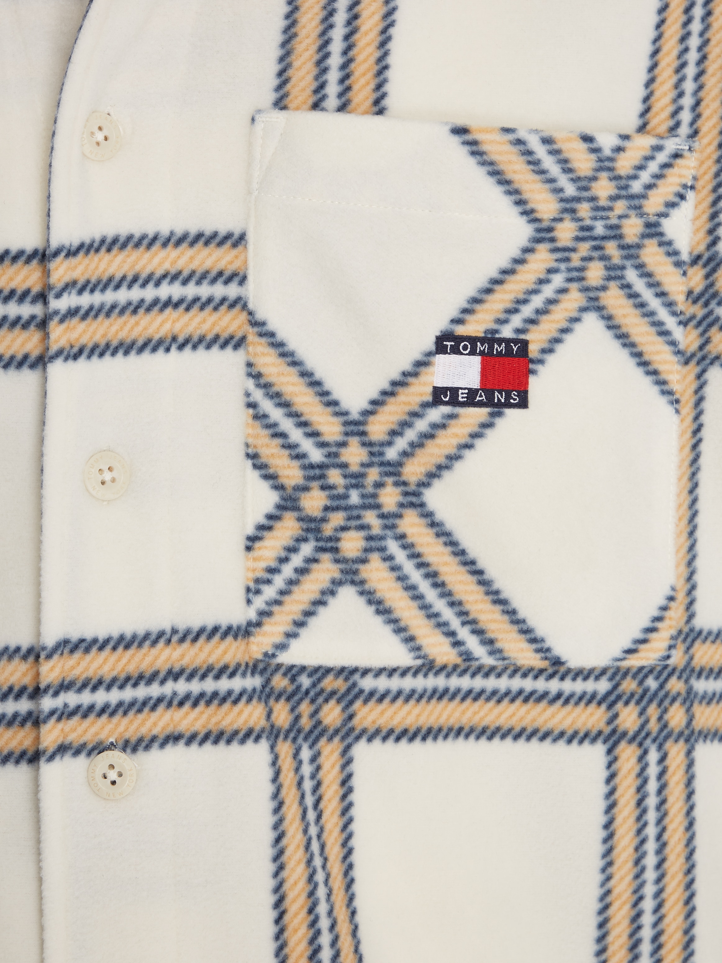 Tommy Jeans Fleecehemd »TJM CHECK POLAR FLEECE OVERSHIRT«, mit Karomuster