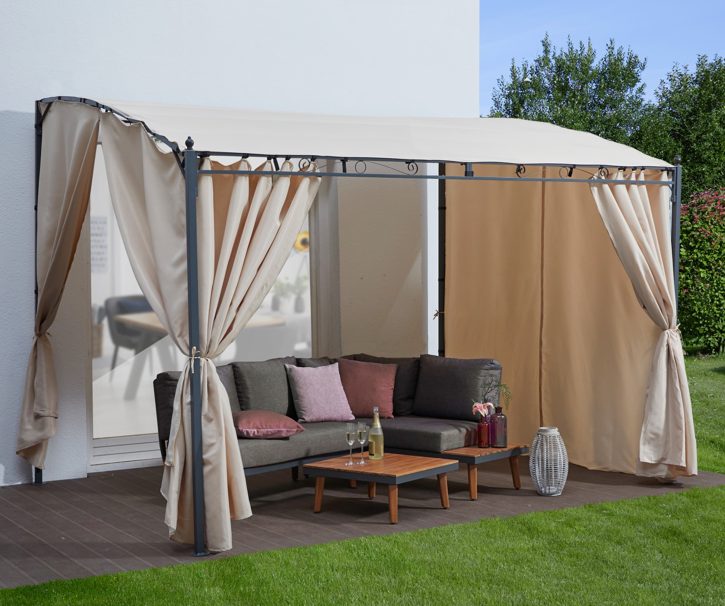 KONIFERA Anbaupavillon "Burano" BxT : 300x250 cm oder 400x250 cm günstig online kaufen