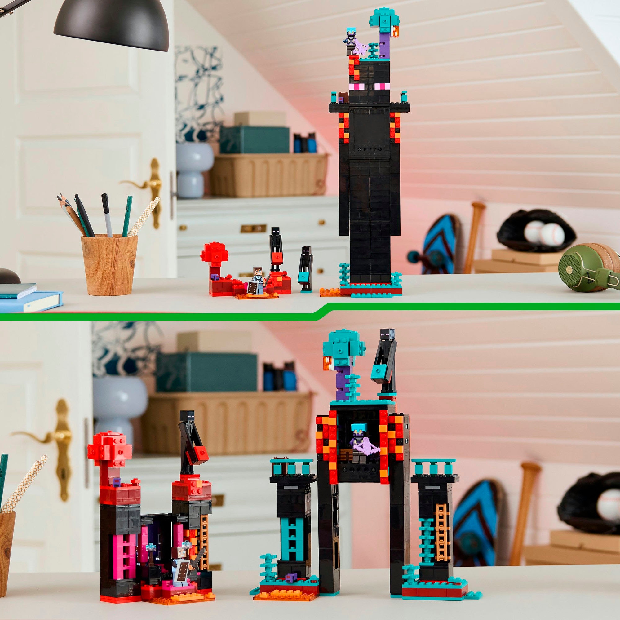 LEGO® Konstruktionsspielsteine »Der Enderman-Turm (21279), LEGO Minecraft«, (867 St.), Made in Europe