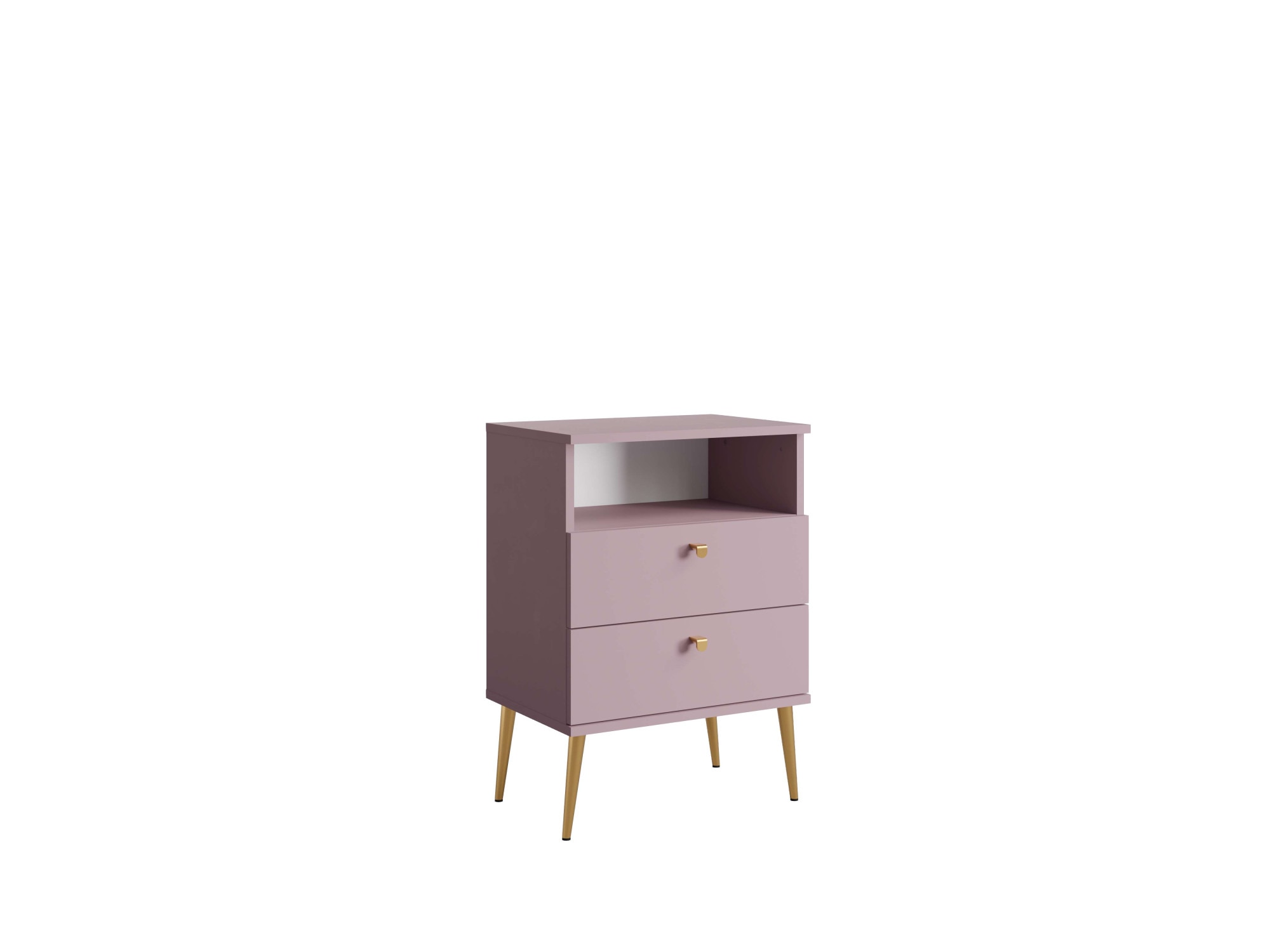 OTTO home Nachttisch "Elyriia Nachtkommode mit 2 Schubladen und Fach, Premium-Qualität" mit viel Stauraum, modernes Design, pflegeleicht und robust