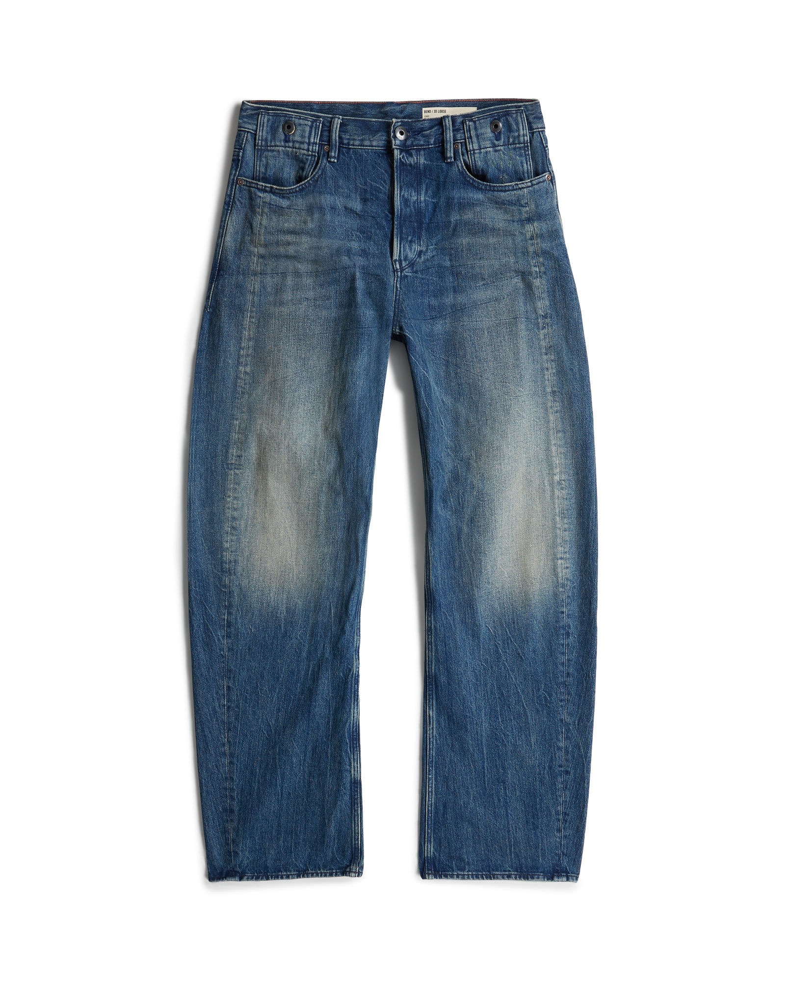 Regular-fit-Jeans G-STAR "Bend Loose Jeans", Herren, Gr. 29, Länge 30, antique faded marble zircon, Obermaterial: 75% Baumwolle, 25% Baumwolle, Jeans 2