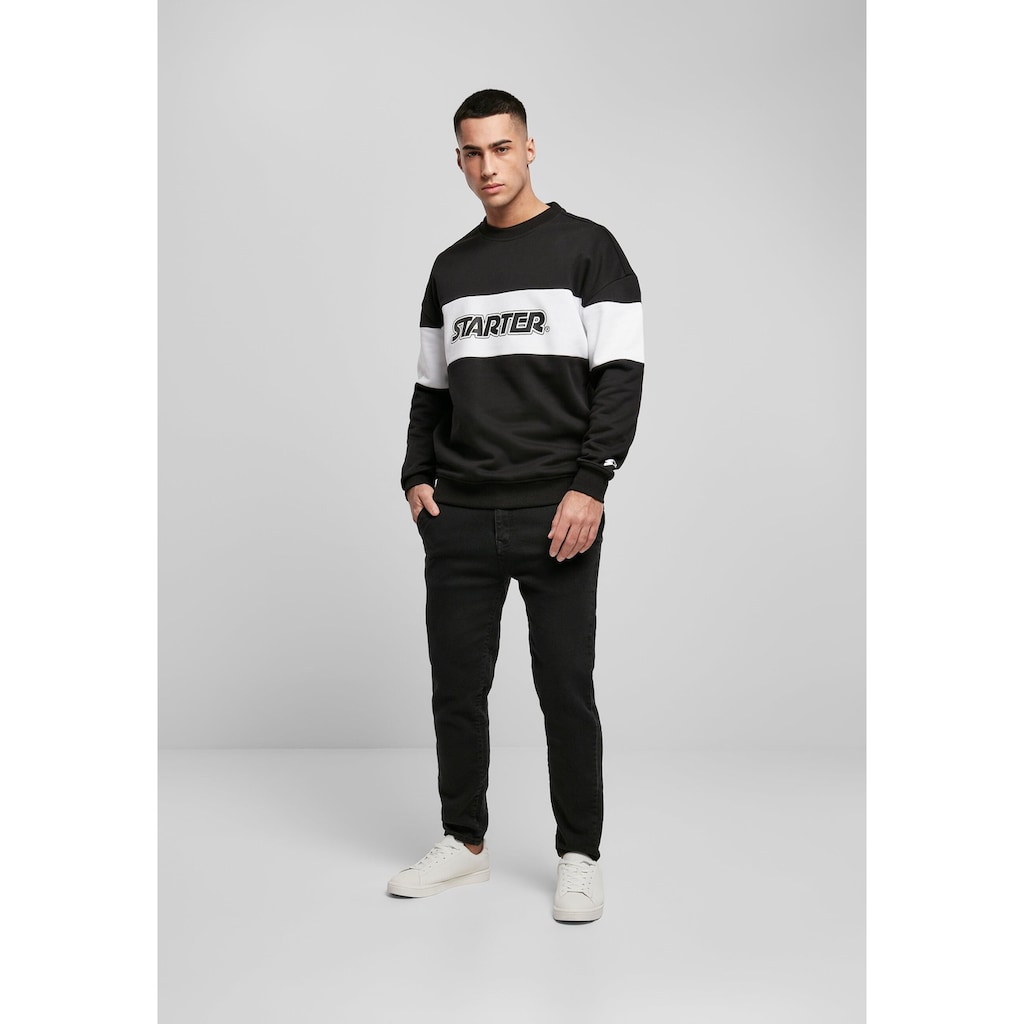 Starter Black Label Rundhalspullover »Starter Black Label Herren Starter Block Crewneck«, (1 tlg.)