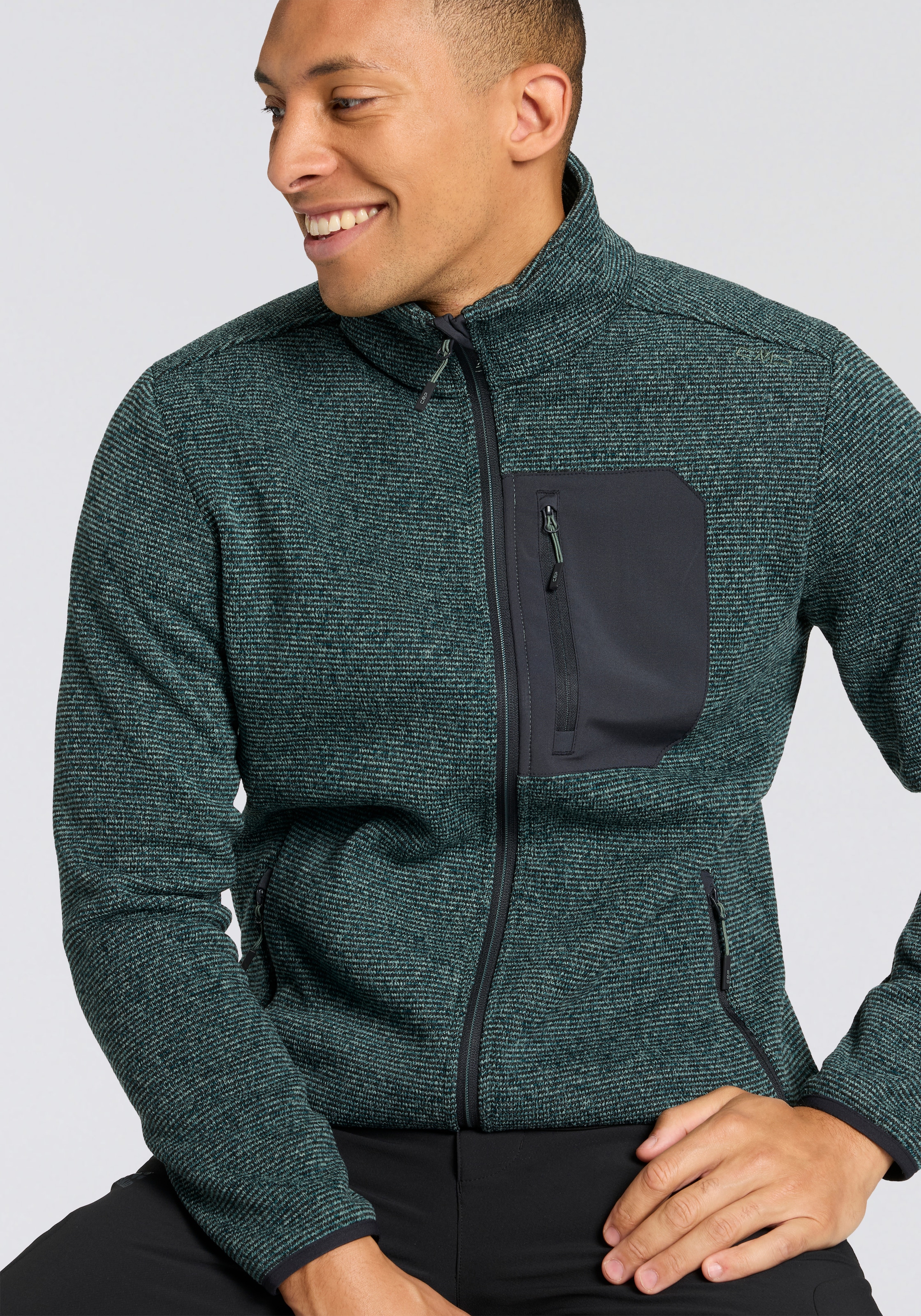 CMP Strickfleecejacke 1 Stk. tlg. für sportliche Aktivitäten und Outdoor, atmungsaktives Polyester