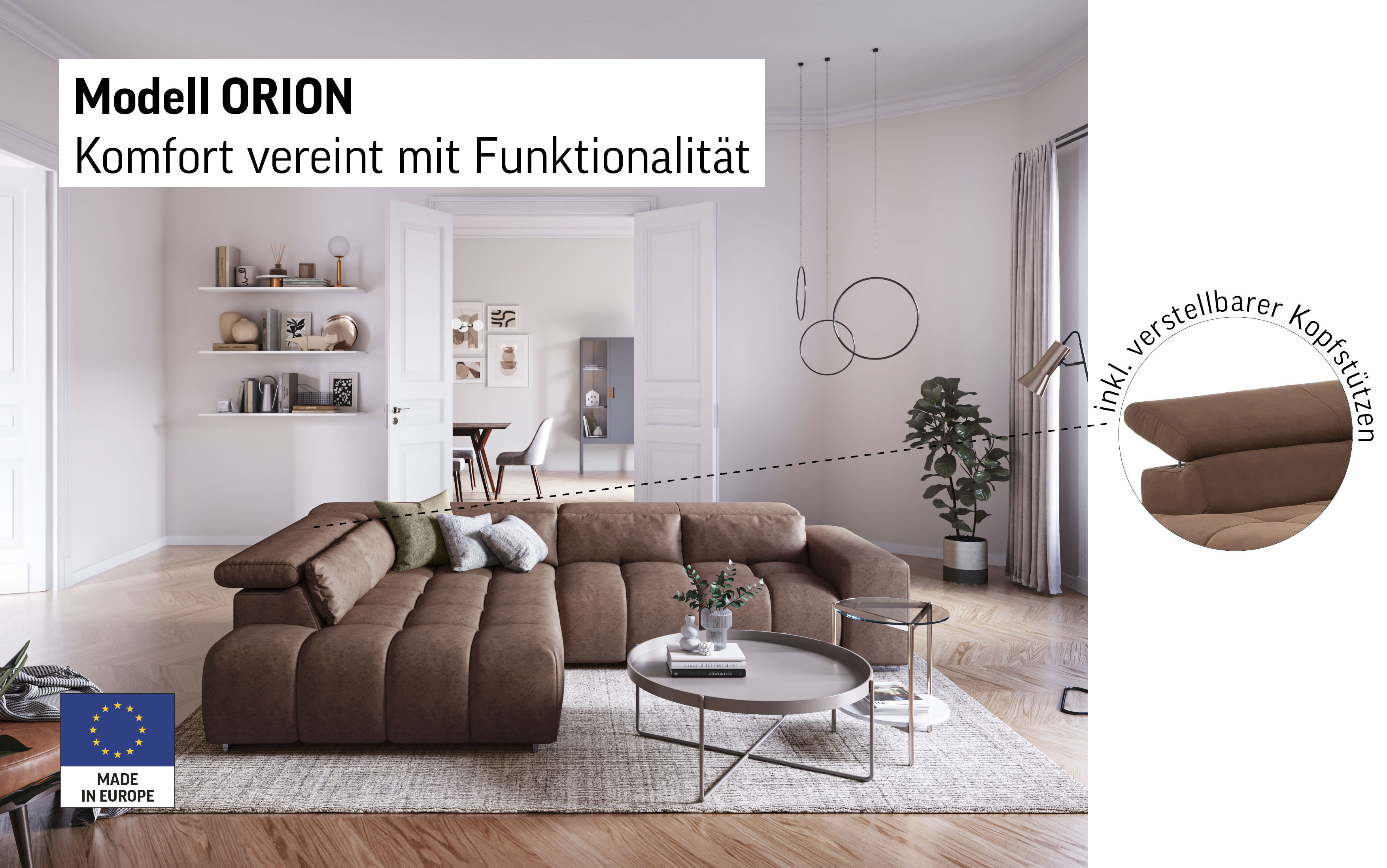 Thumbnail - COTTA Ecksofa "Orion L-Form"