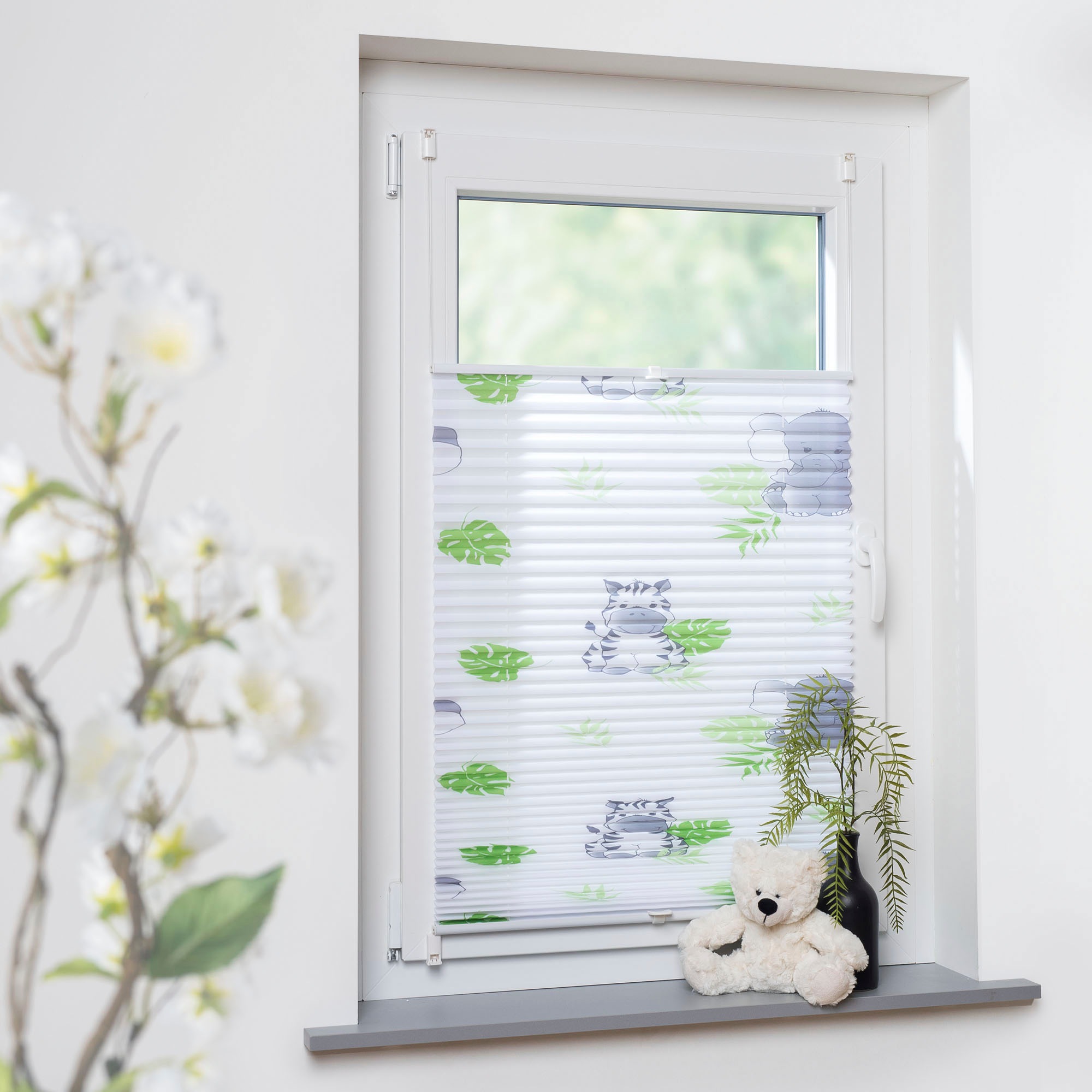 Liedeco Plissee "Hanni & Luc" Lichtschutz ohne Bohren verspannt Klemmfix, K günstig online kaufen