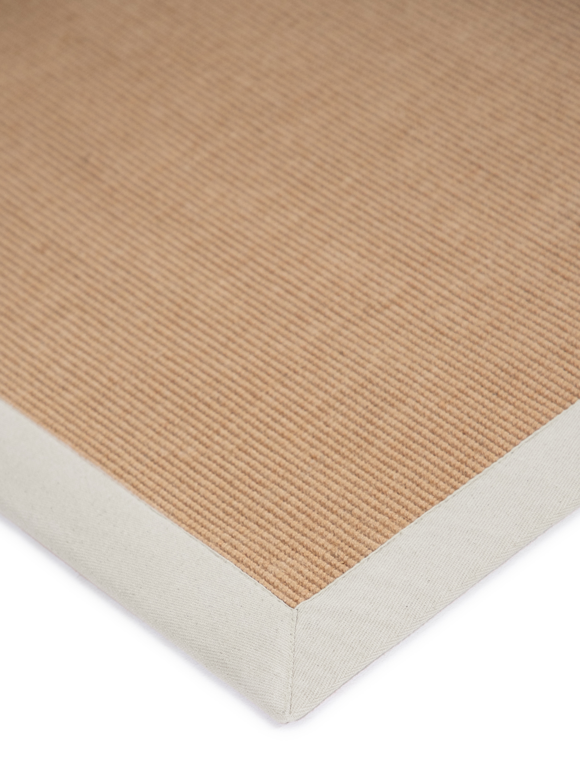 carpetfine Sisalteppich »Sisal«, rechteckig, 5 mm Höhe, mit farbiger Bordüre, Anti Rutsch Rückseite