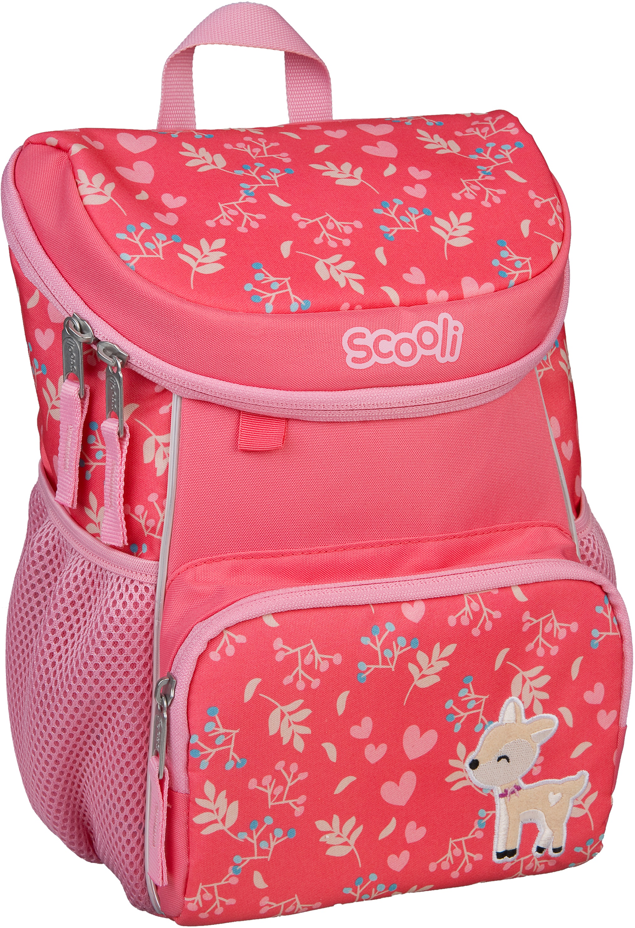 SCOOLI Kinder Kinderrucksack "Mini-Me, Daisy Deer", bunt, Polyester, Rucksäcke, für den Kindergarten
