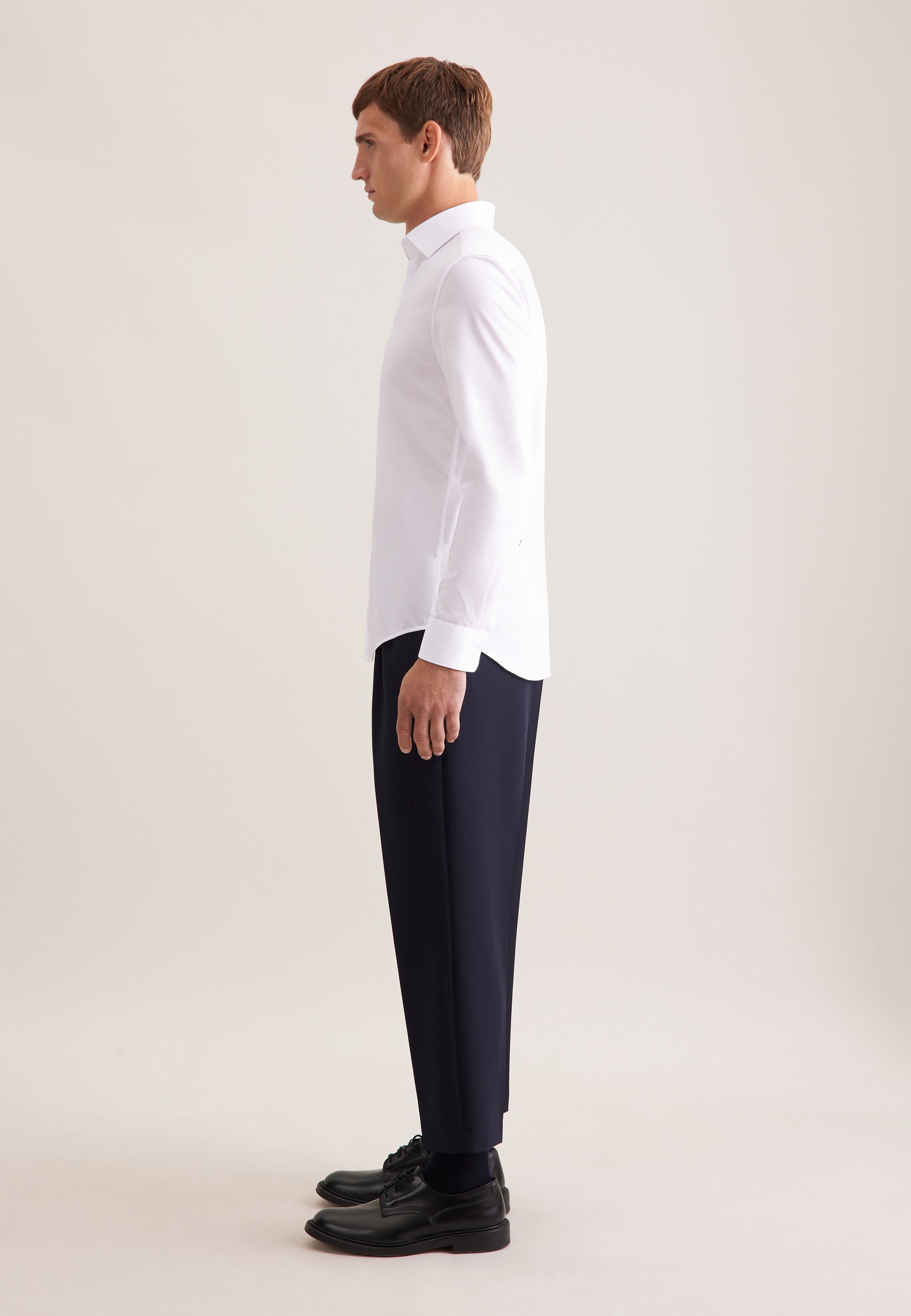 seidensticker Businesshemd »Schwarze Rose« Shaped 1/1 Extra lang Kentkragen Uni