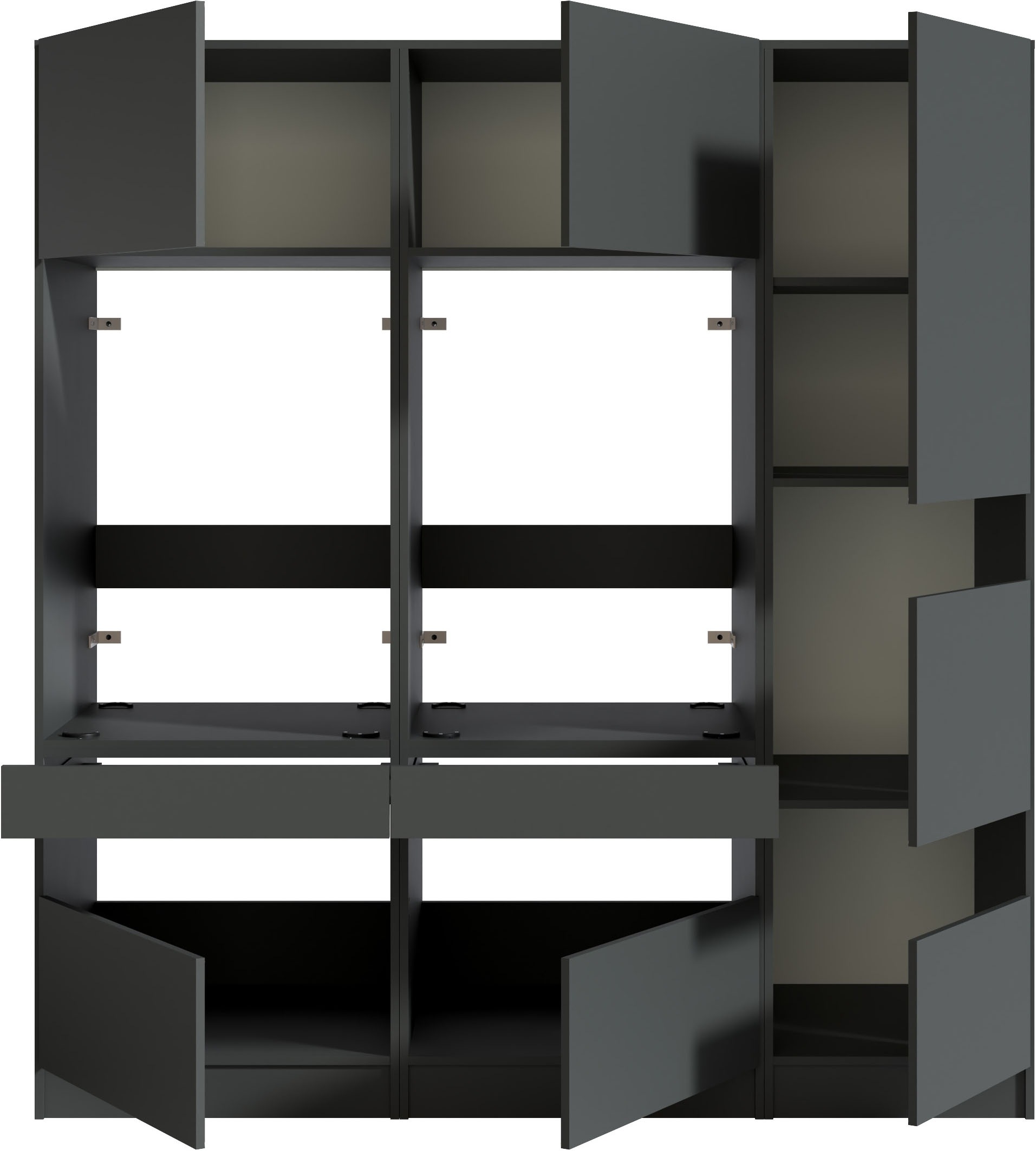 BASIC by Balculina Mehrzweckschrank-Set »Washhome B/T/H 186x68x200 cm« 3 Stk. tlg.