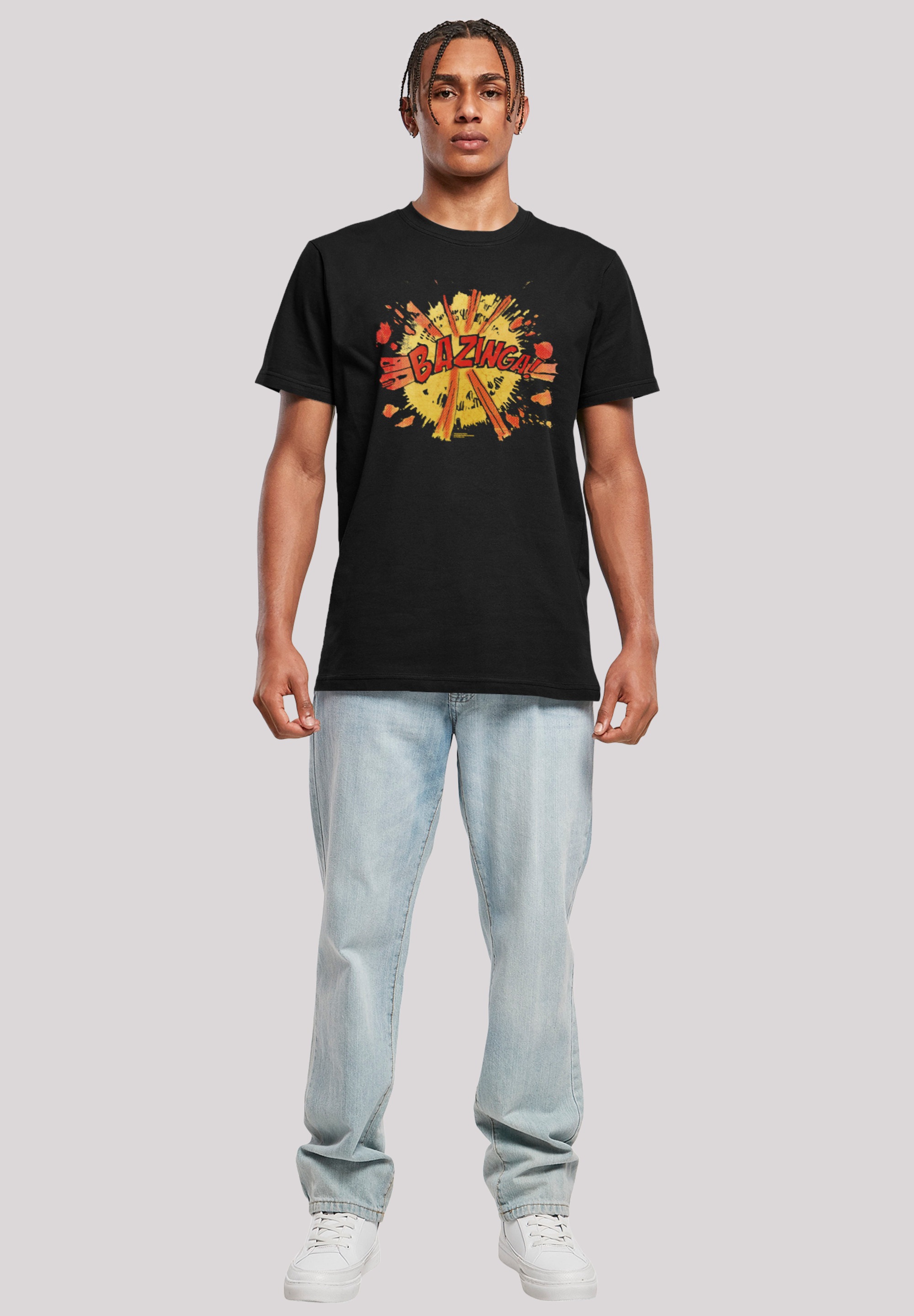 F4NT4STIC T-Shirt »Big Bang Theory TV Serie Bazinga Explosion«, Herren,Premium Merch,Regular-Fit,Basic,Bedruckt