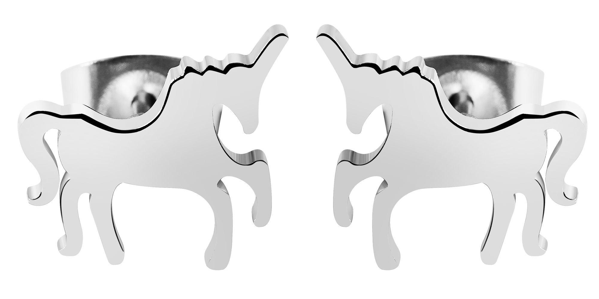 Adelia´s Paar Ohrhänger »Mädchen Ohrringe – Ohrstecker Einhorn aus Edelstahl« Geschenkidee: zeitlos und vielseitig