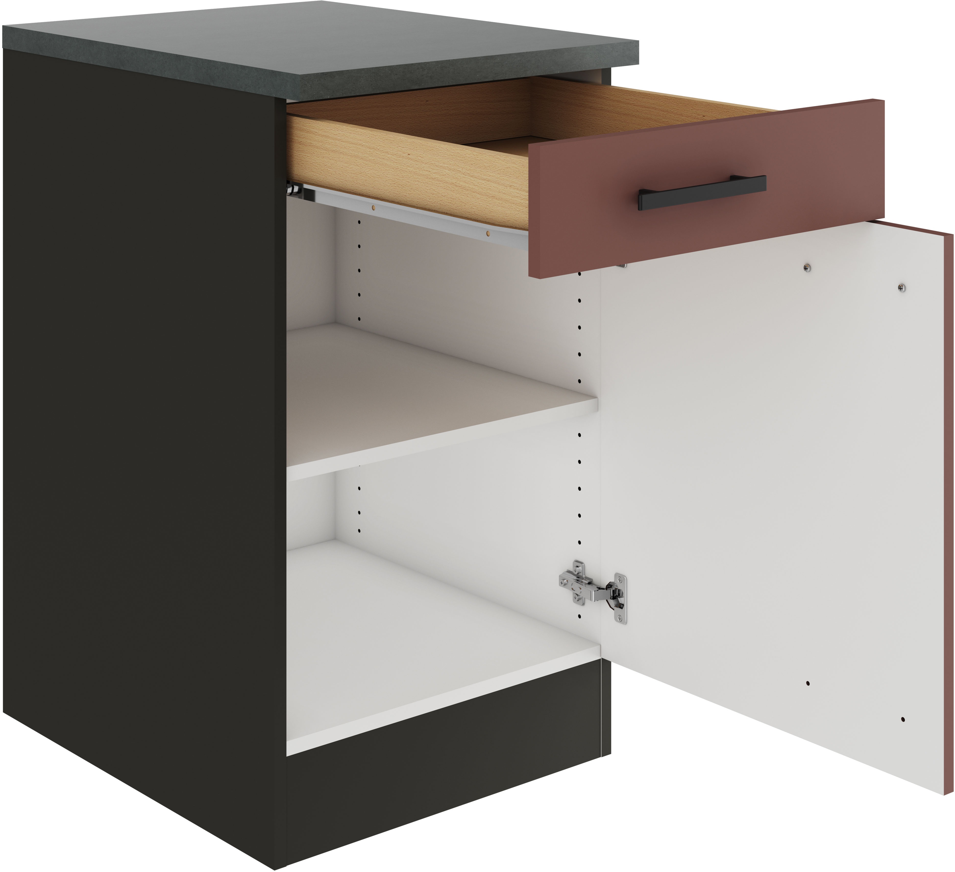 Thumbnail - OPTIFIT Unterschrank "Palma" Breite 50 cm, mit 1 Tür und 1 Schubkasten