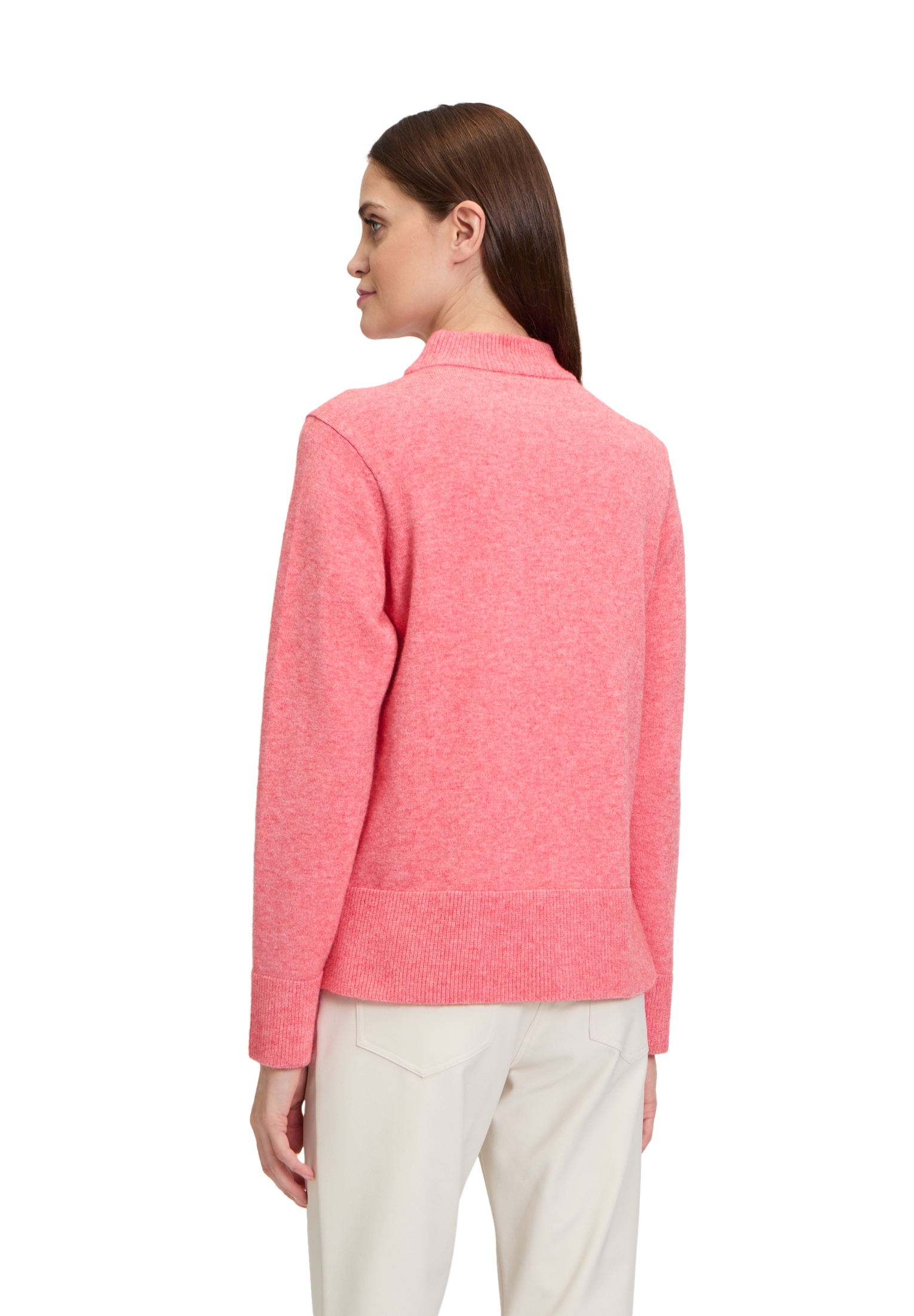 Betty Barclay Strickpullover »Betty Barclay Feinstrickpullover mit Rippenstruktur«, (1 tlg.), Strass
