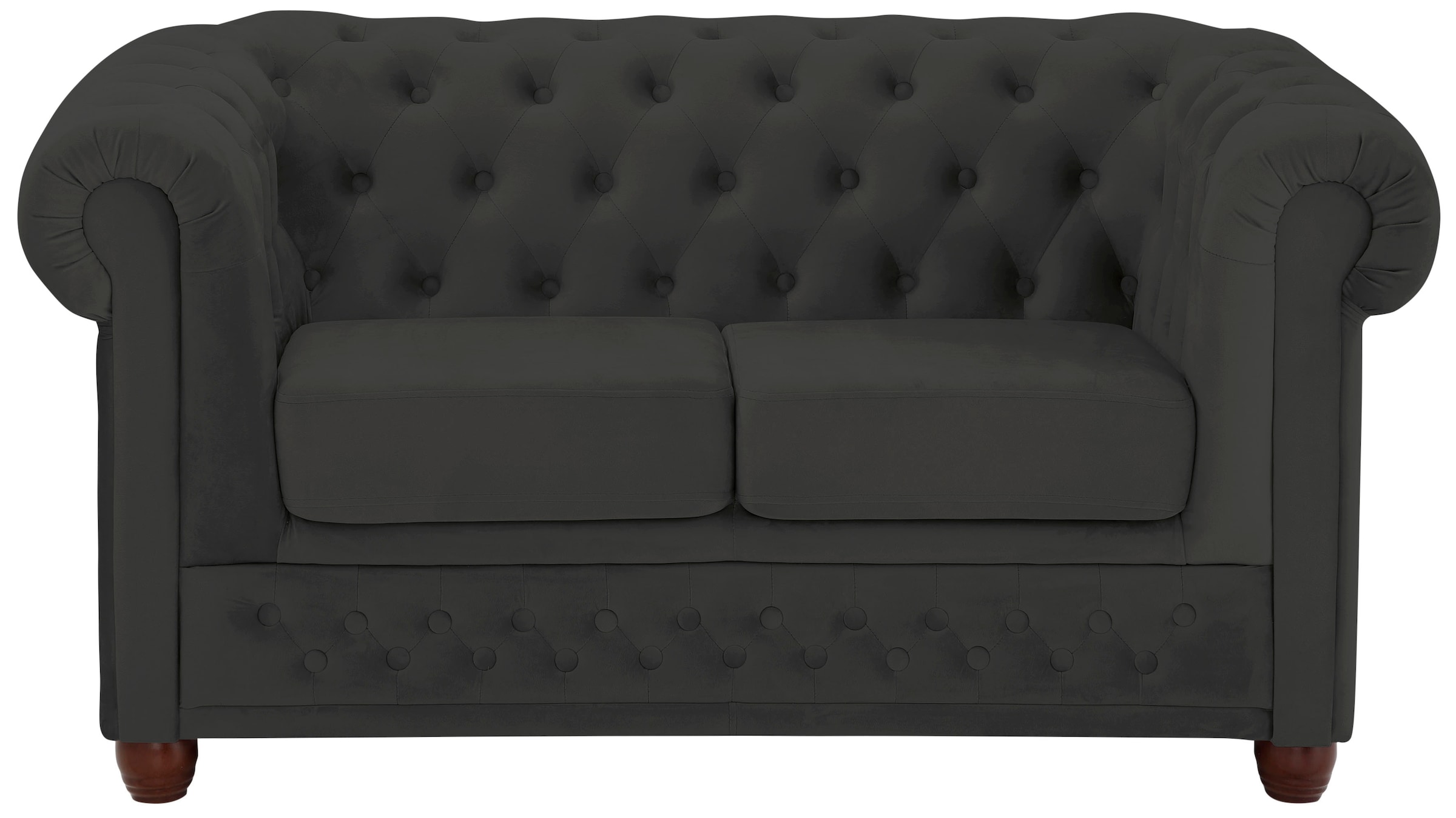 Home affaire Chesterfield-Sofa »New Castle«, mit hochwertiger Knopfheftung in Chesterfield-Design, B/T/H: 148/86/72