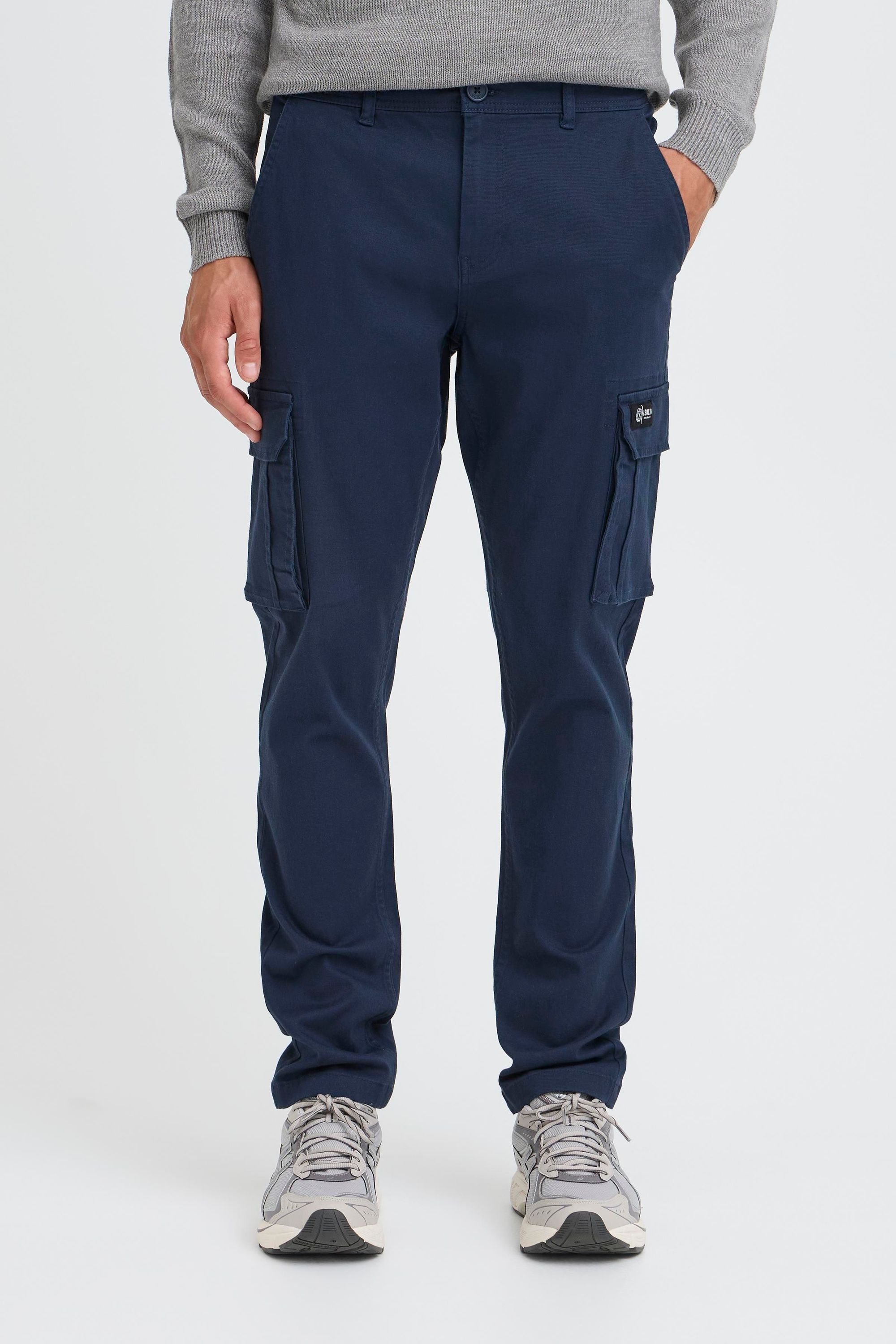 !solid SDCHASEY Cargo Trousers Blue 30/32 2