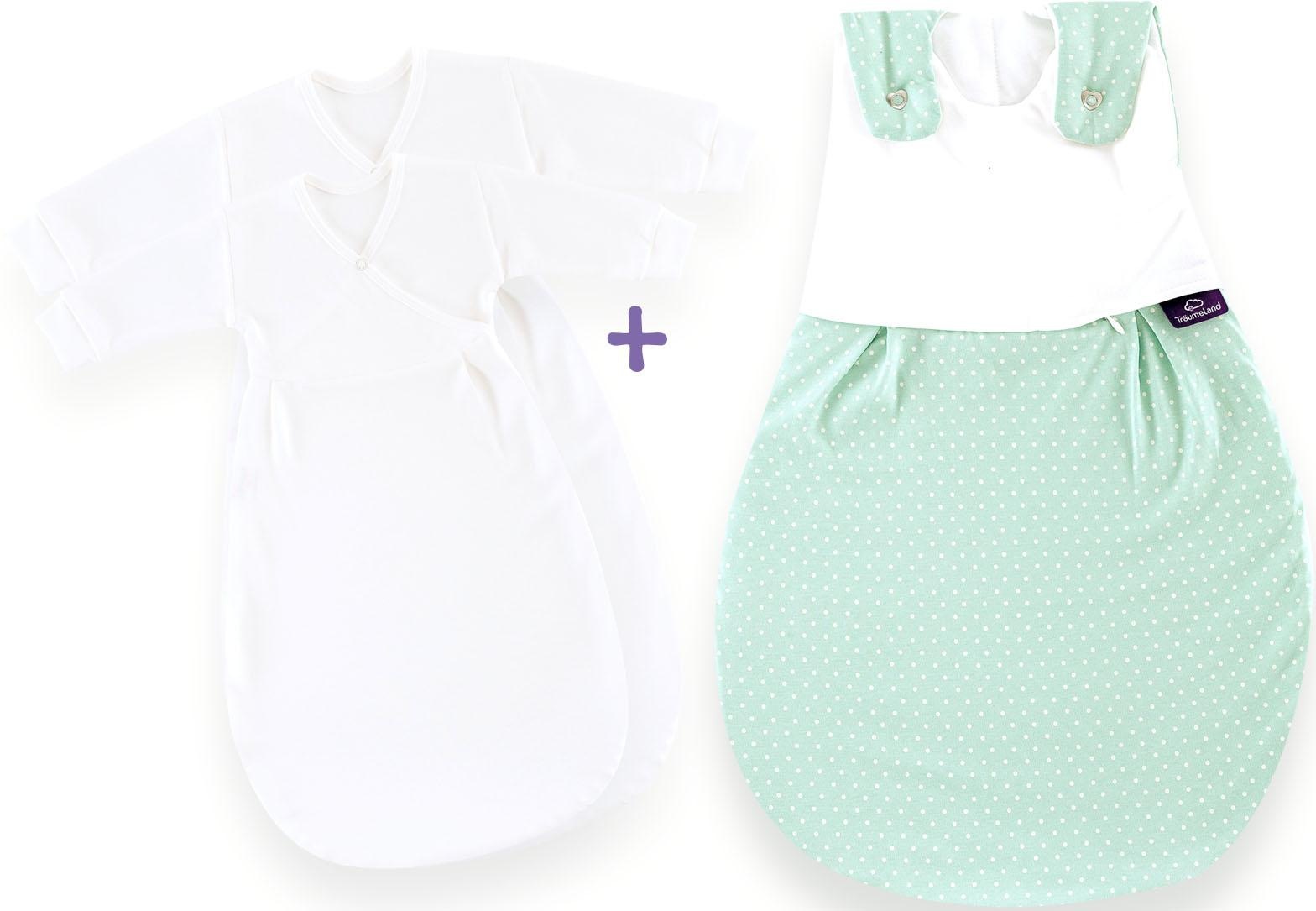 Träumeland Babyschlafsack "Set Pünktchen mint"