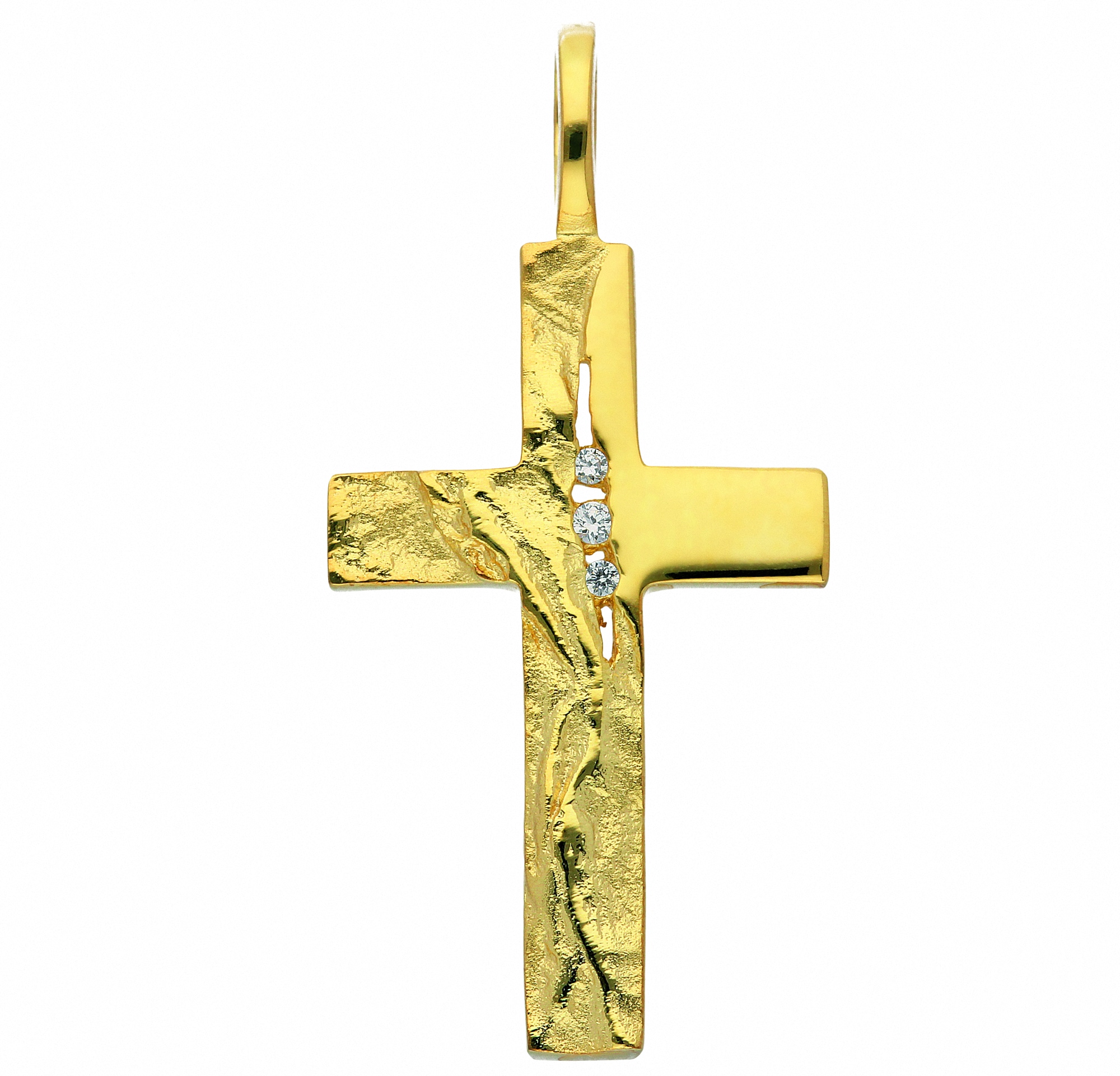 Adelia´s Kette mit Anhänger »333 Gold Kreuz Anhänger mit Zirkonia«, Schmuckset - Set mit Halskette