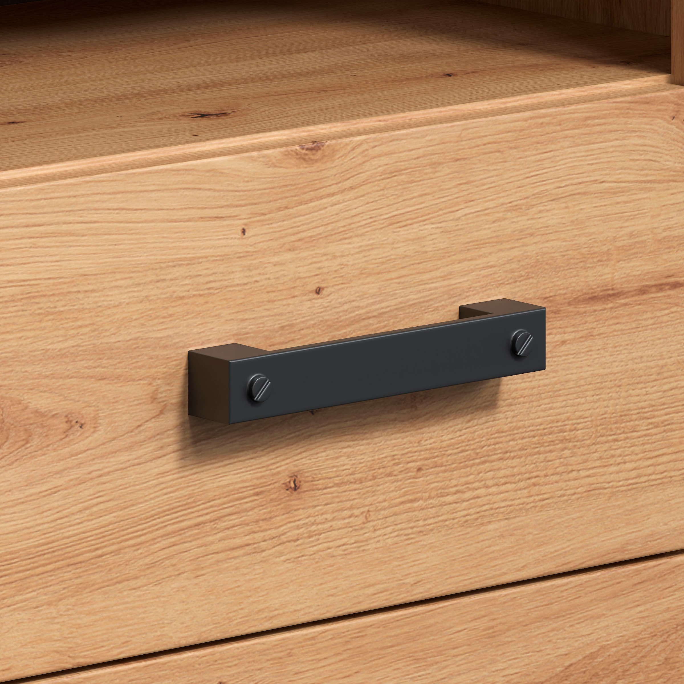 Home affaire Hochschrank »Ambres«, (1 St.), Badschrank in matter Echtholzoptik - Maße (B/T/H) 53/35/196 cm