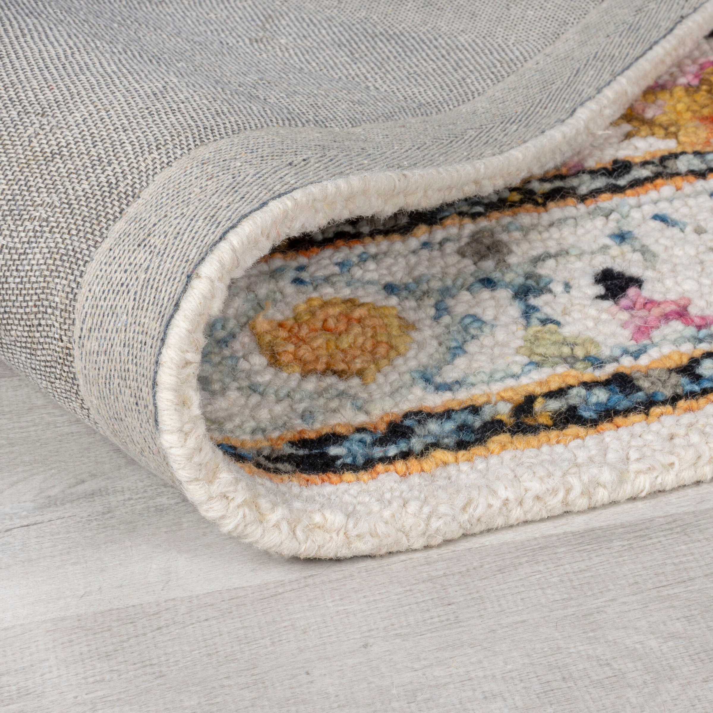 FLAIR RUGS Wollteppich »Dhalia«, rechteckig, 10 mm Höhe