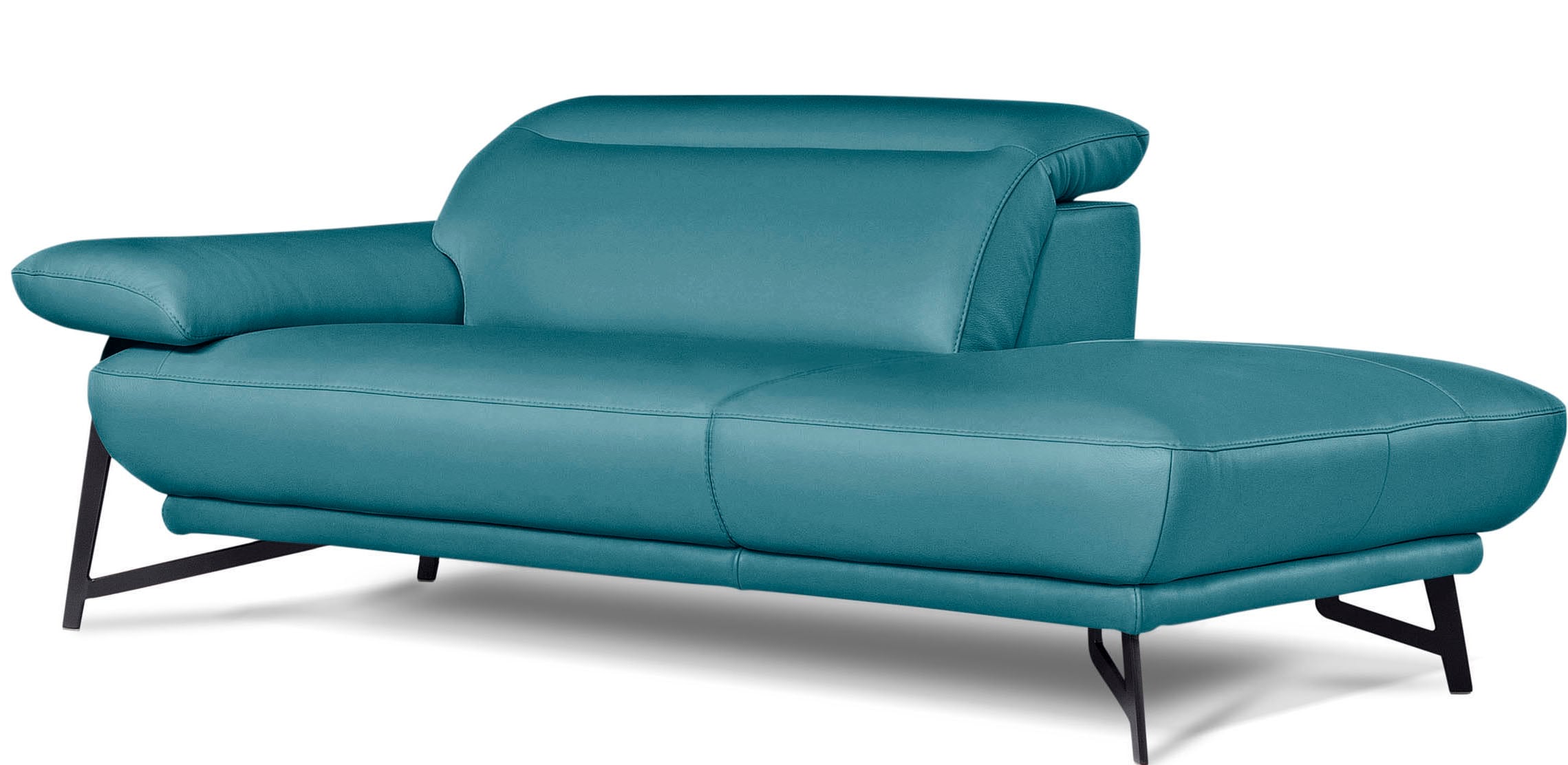 Egoitaliano Polstergarnitur »Anais, Design mit hohem Sitzkomfort für mehr Bequemlichkeit«, Set: bestehend aus Sofa und Ottomane, inkl. Kopfteilverstellung